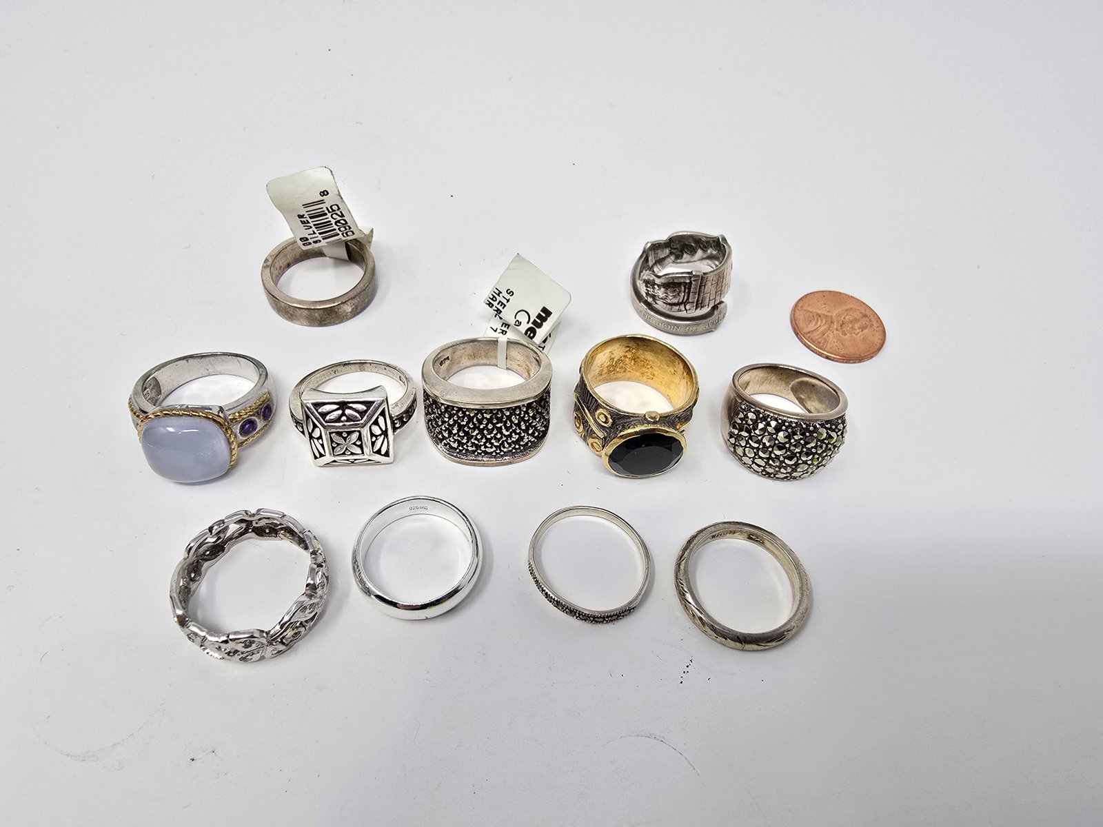 Lot of (11) 925 Sterling Silver Estate Rings - 2