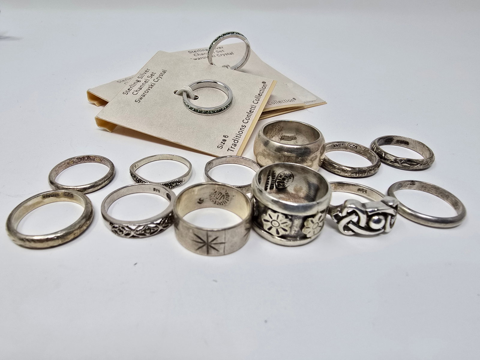 Lot of (16) 925 Sterling Silver Rings - 2