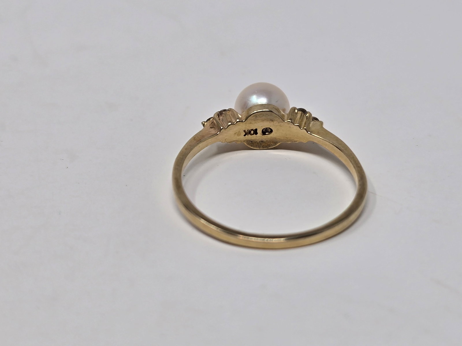 14k Gold Pearl Ring - 2