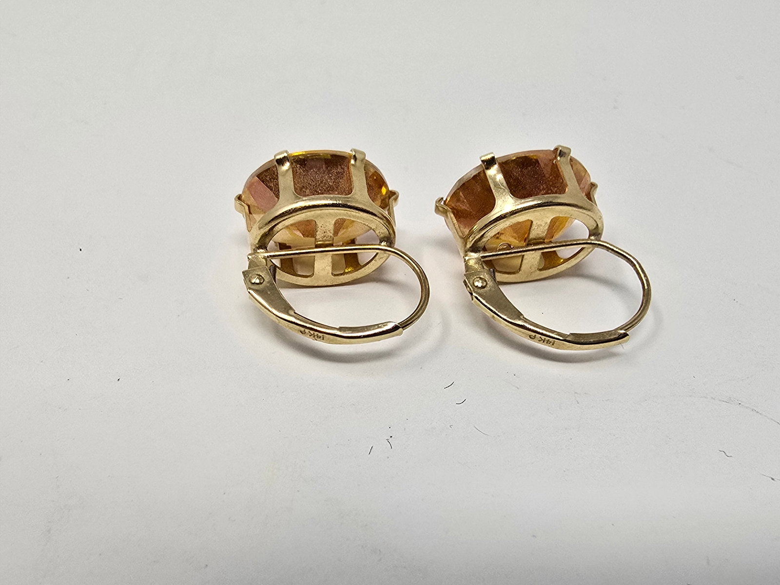 14k Gold Sunrise Mystic Topaz Earrings - 3