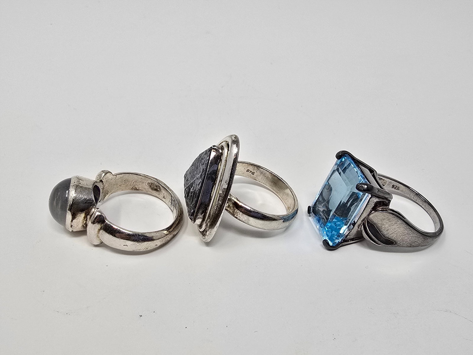 Lot of (3) 925 Sterling Silver Rings - 2