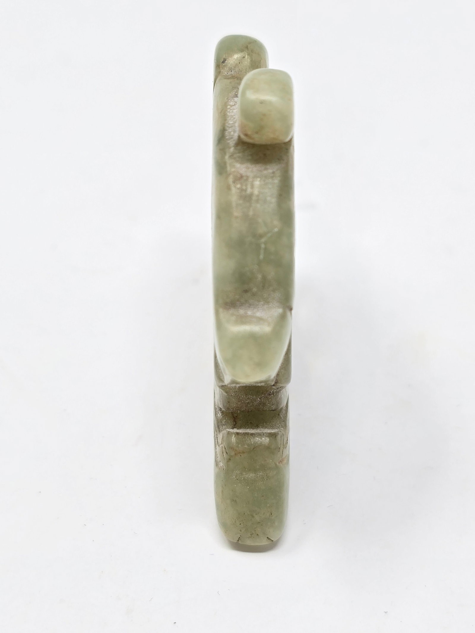 Carved Green Jade Figurine - 3