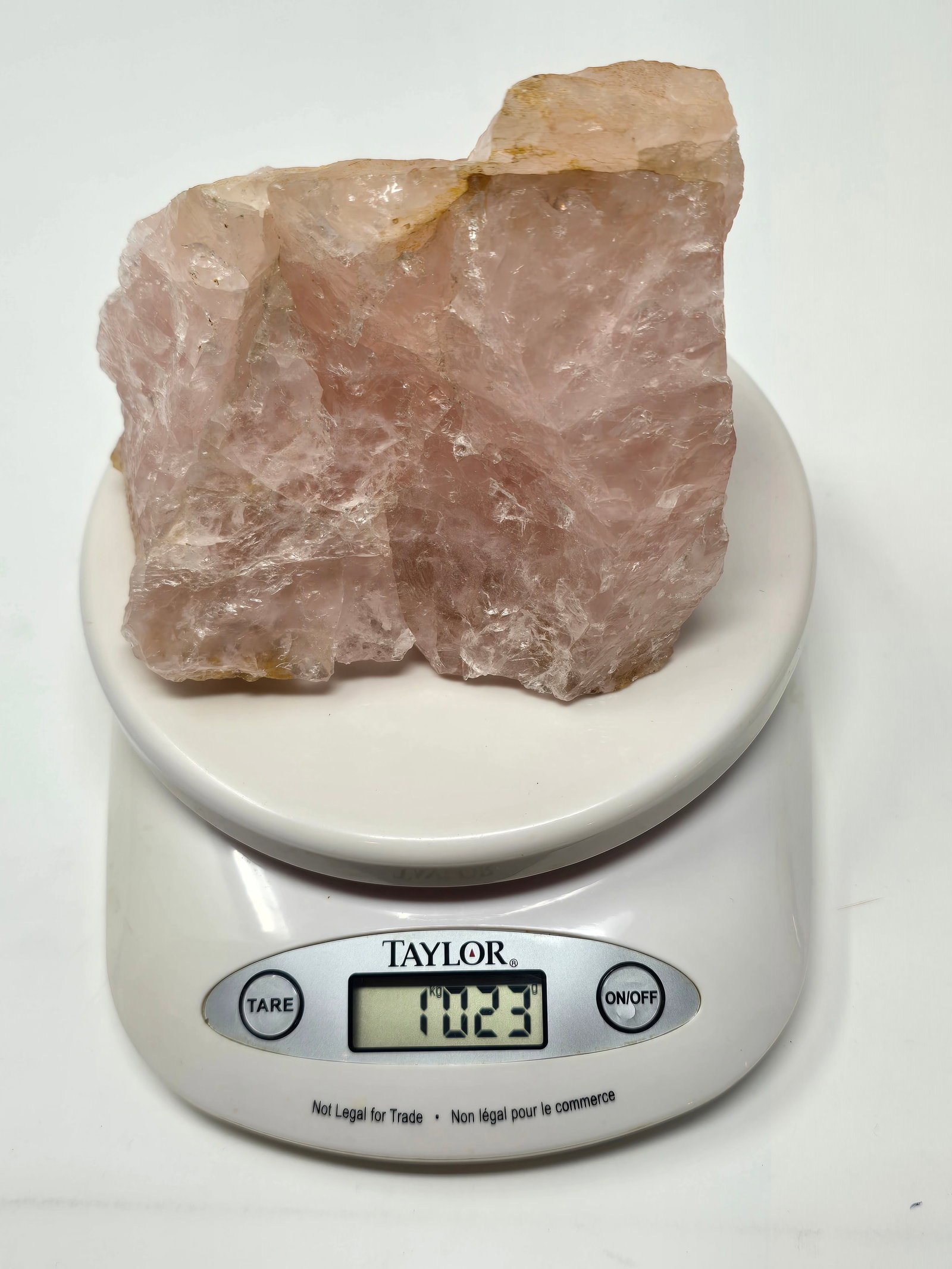 Large Rose Quartz Crystal (aka "Love Stone" & "Heart Stone") - 7