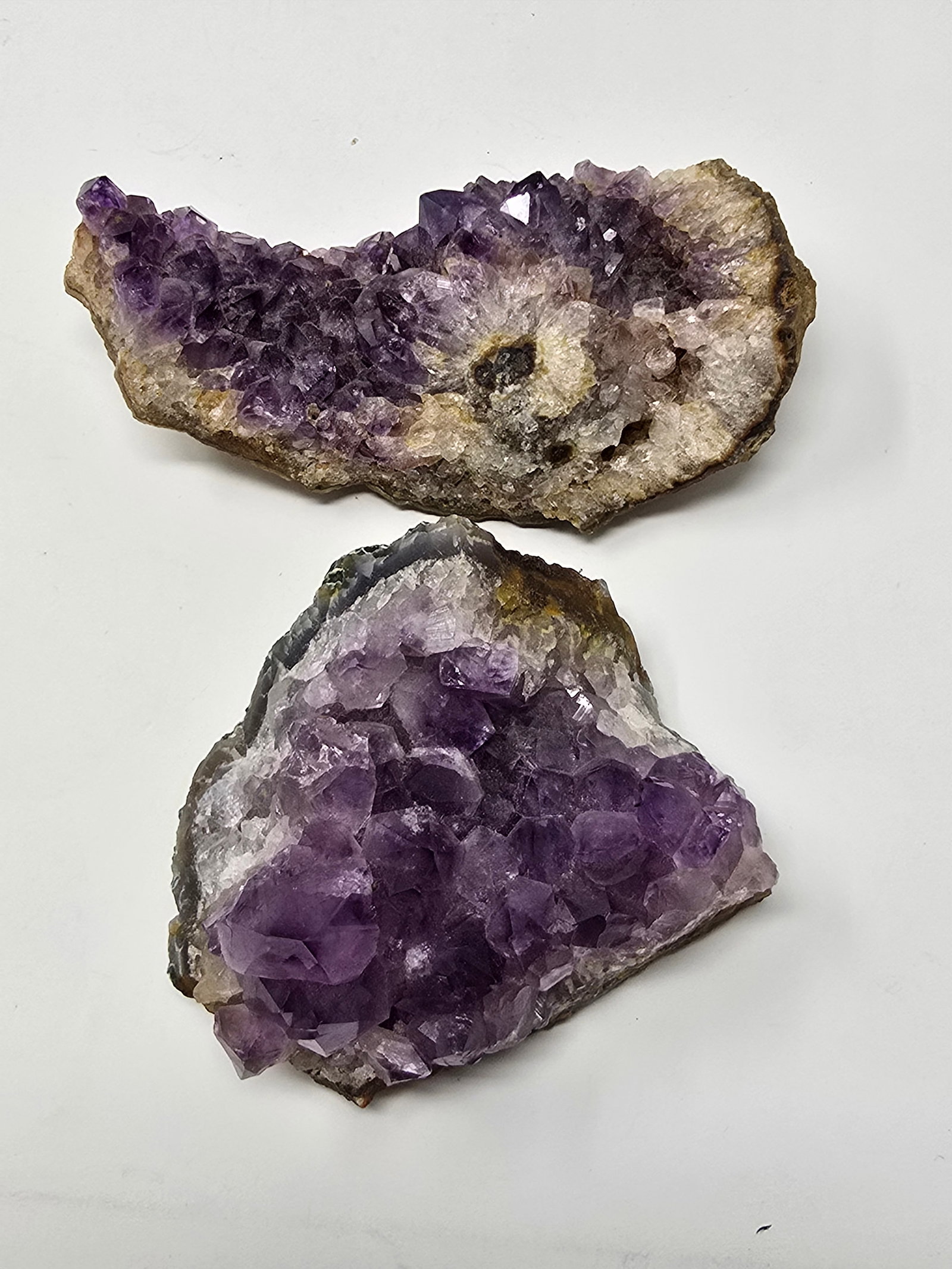 Lot of (2) Raw Amethyst Clusters (aka "Violet Quartz") - 2