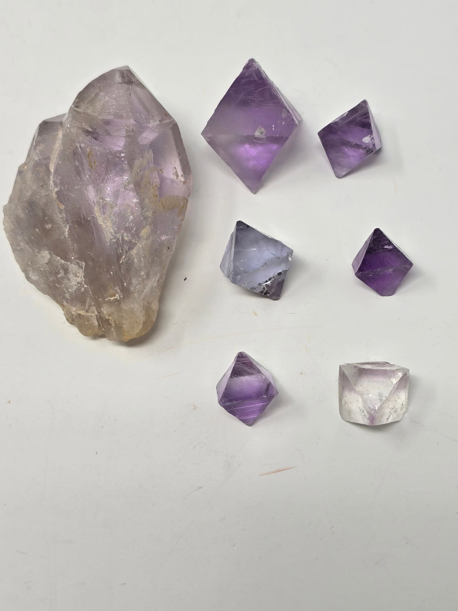 Lot of (7) Pieces of Fluorite (aka "Fluorospar") - 2