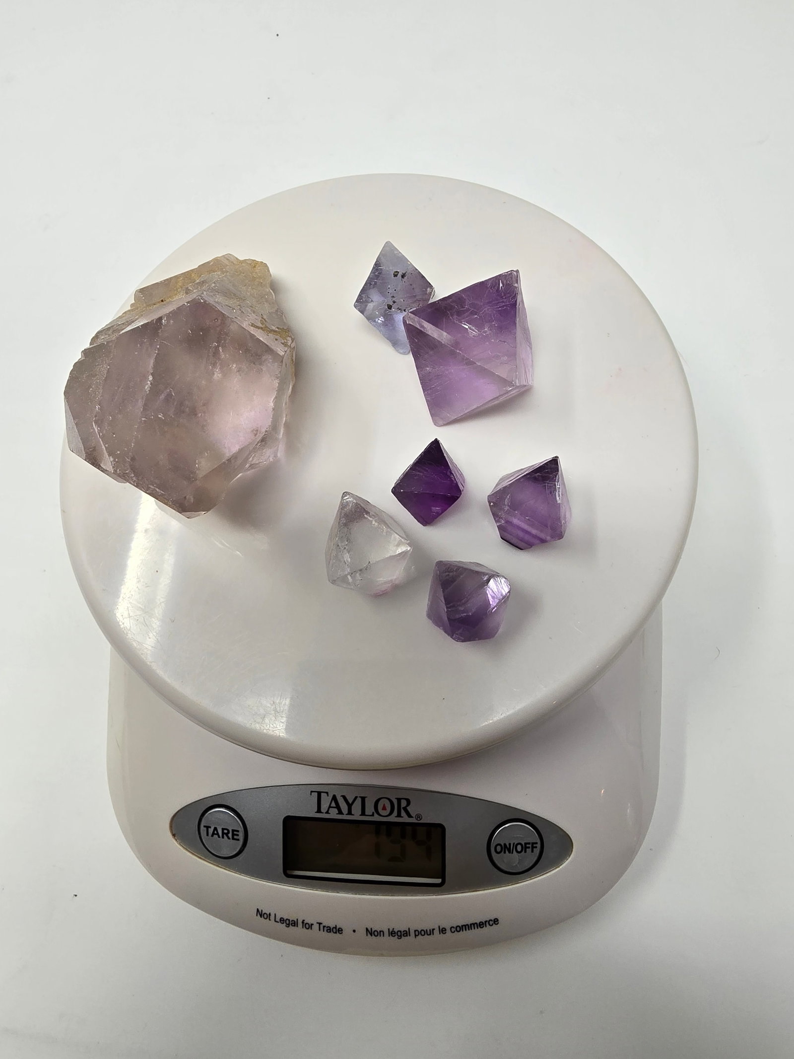 Lot of (7) Pieces of Fluorite (aka "Fluorospar") - 4