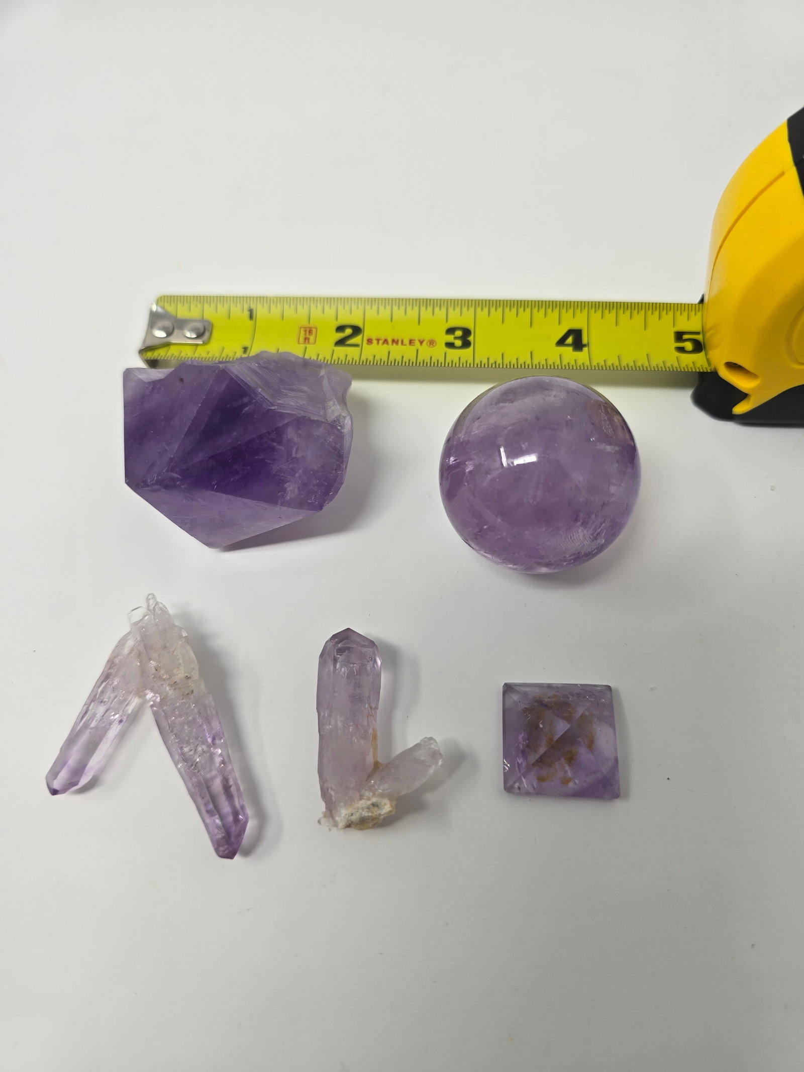 Lot of (5) Amethyst Crystals (aka "Violet Quartz") - 2
