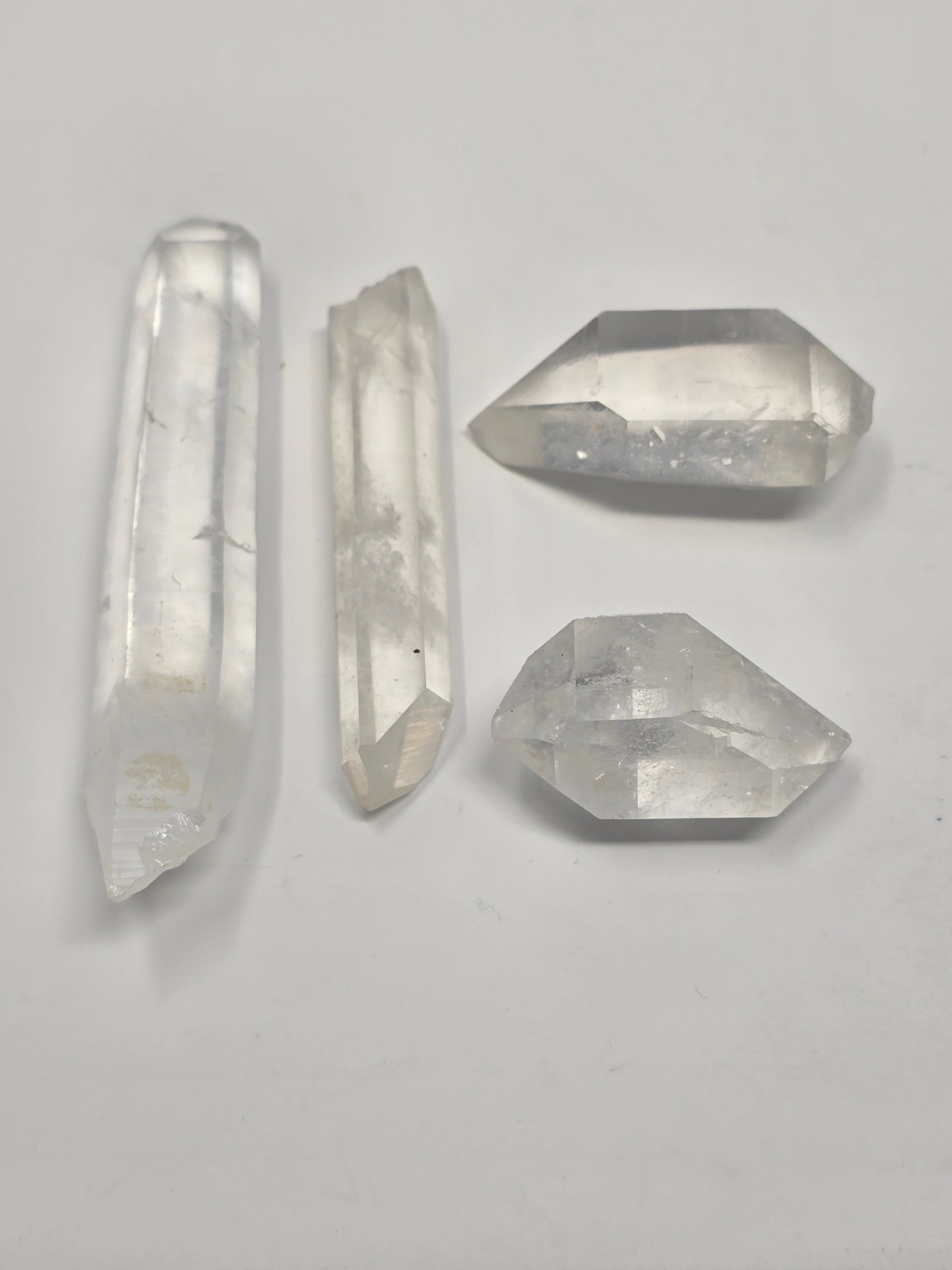 Lot of (4) Pieces of Brazillian Clear Quartz Crystals - 2