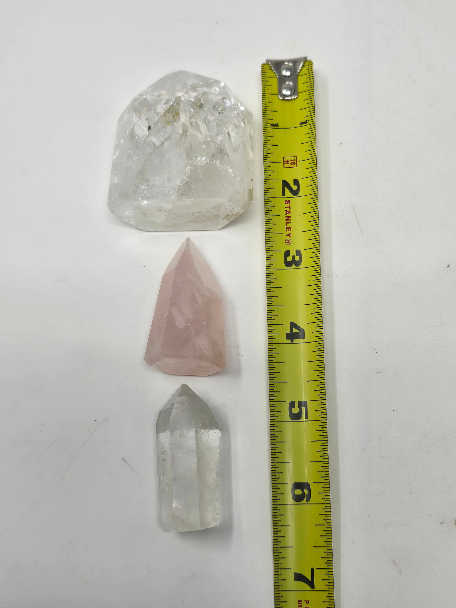 Lot of (3) Pieces of Quartz Crystal Points - 7