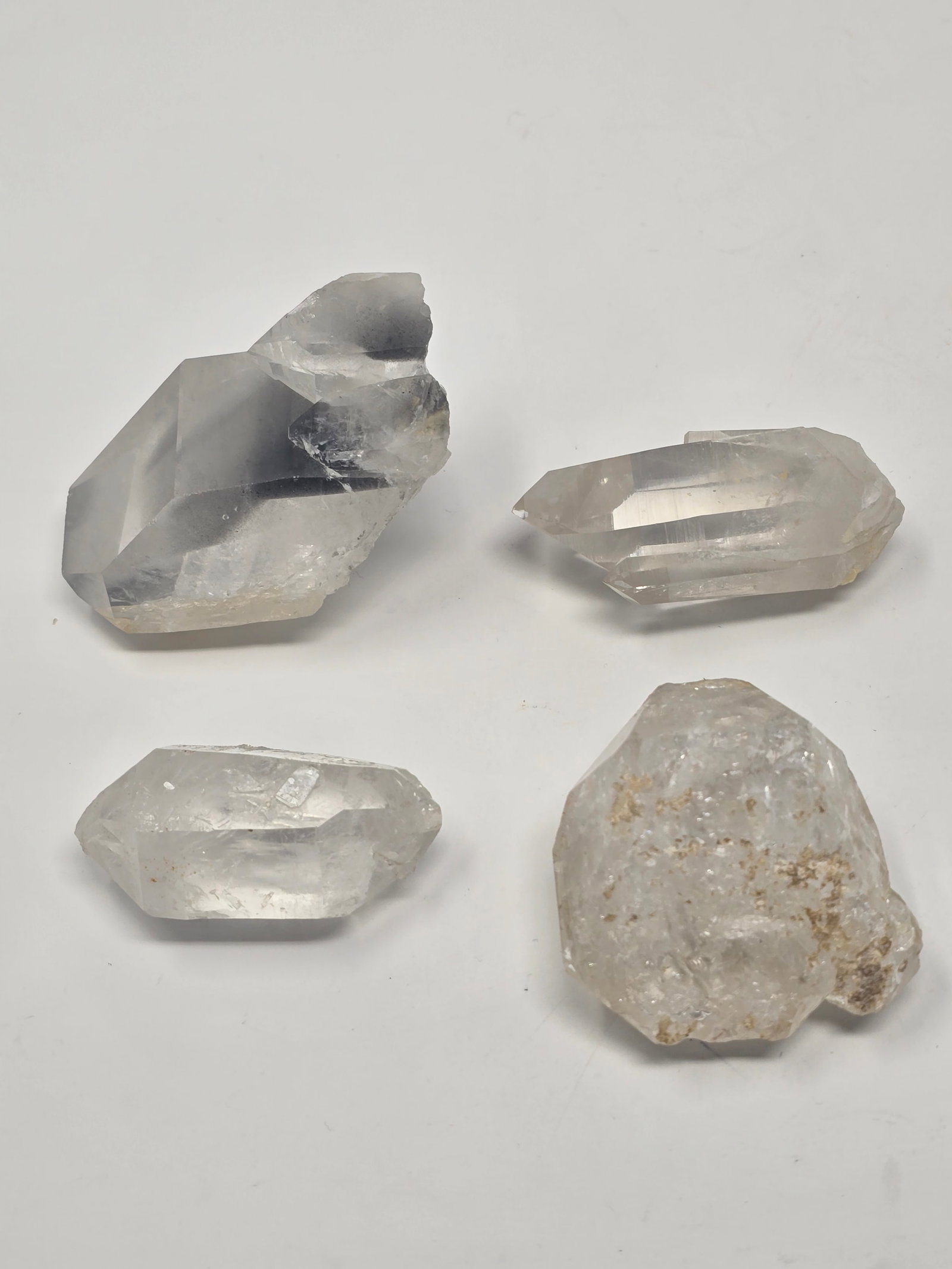 Lot of (4) Pieces of Clear Quartz Crystal (aka "Rock Crystal & "Herkimer Diamond") - 2