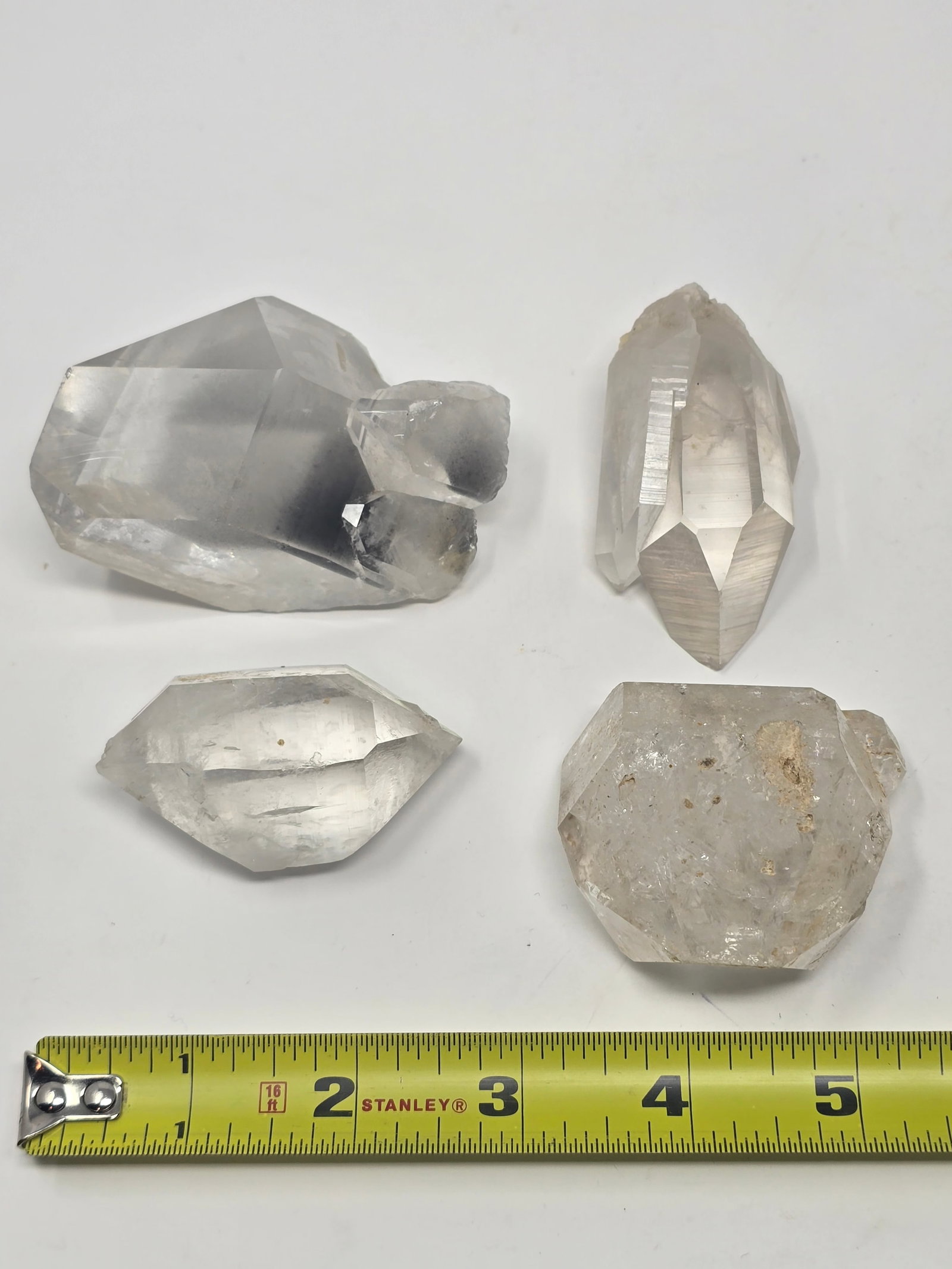 Lot of (4) Pieces of Clear Quartz Crystal (aka "Rock Crystal & "Herkimer Diamond") - 3