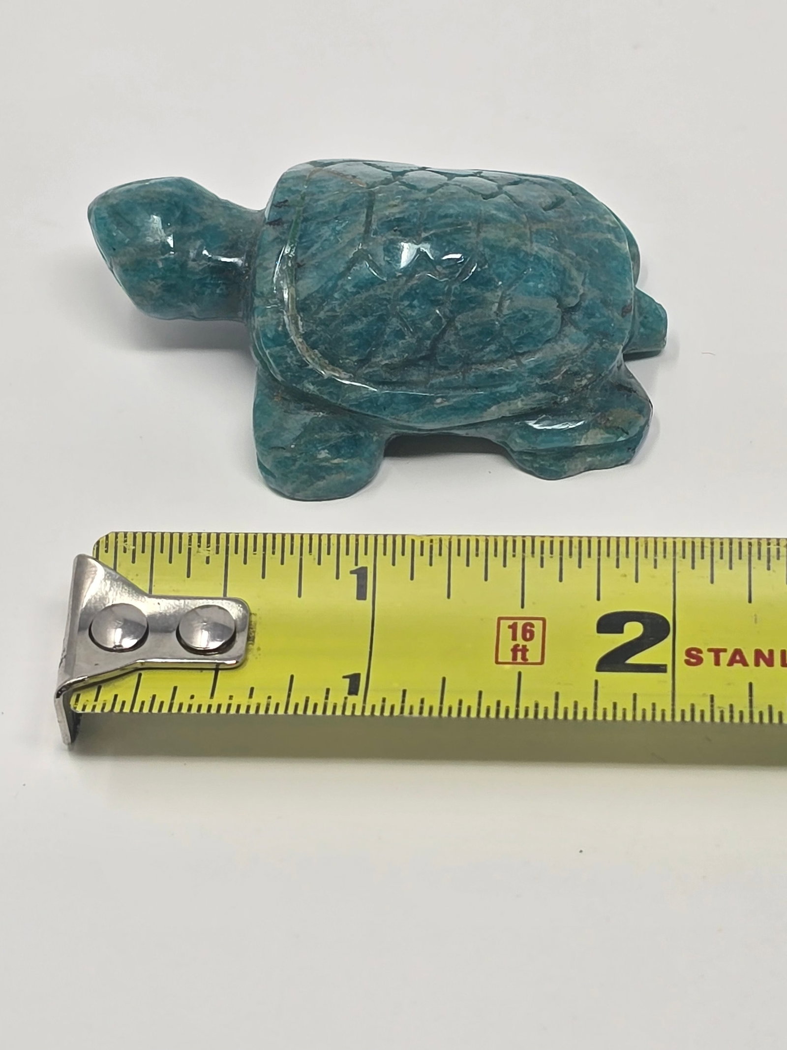 Amazonite Crystal Carved Turtle - 2