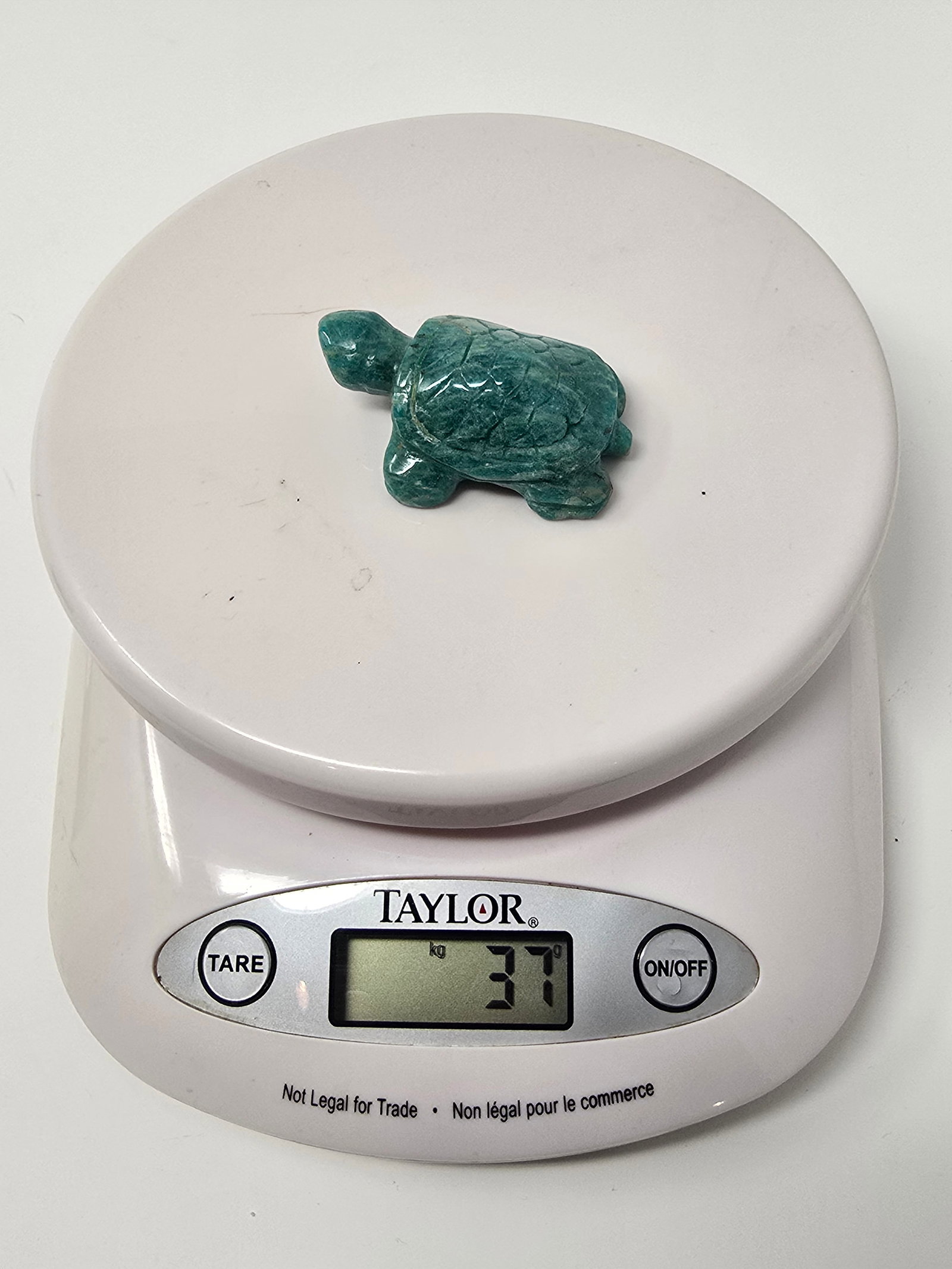 Amazonite Crystal Carved Turtle - 3