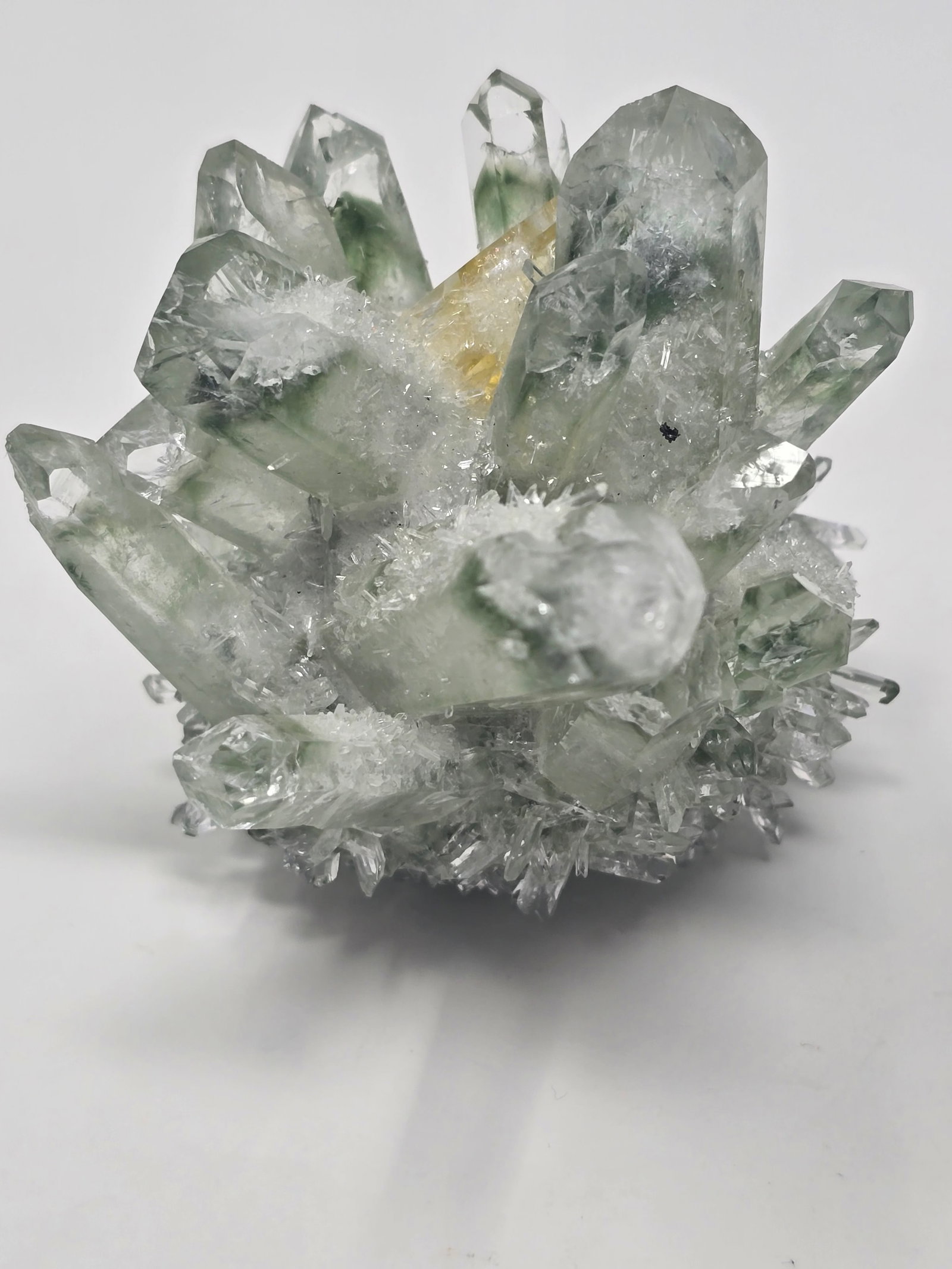 Beautiful Piece of Chromium Quartz Crystal with Embedded Citrine Crystal - 2