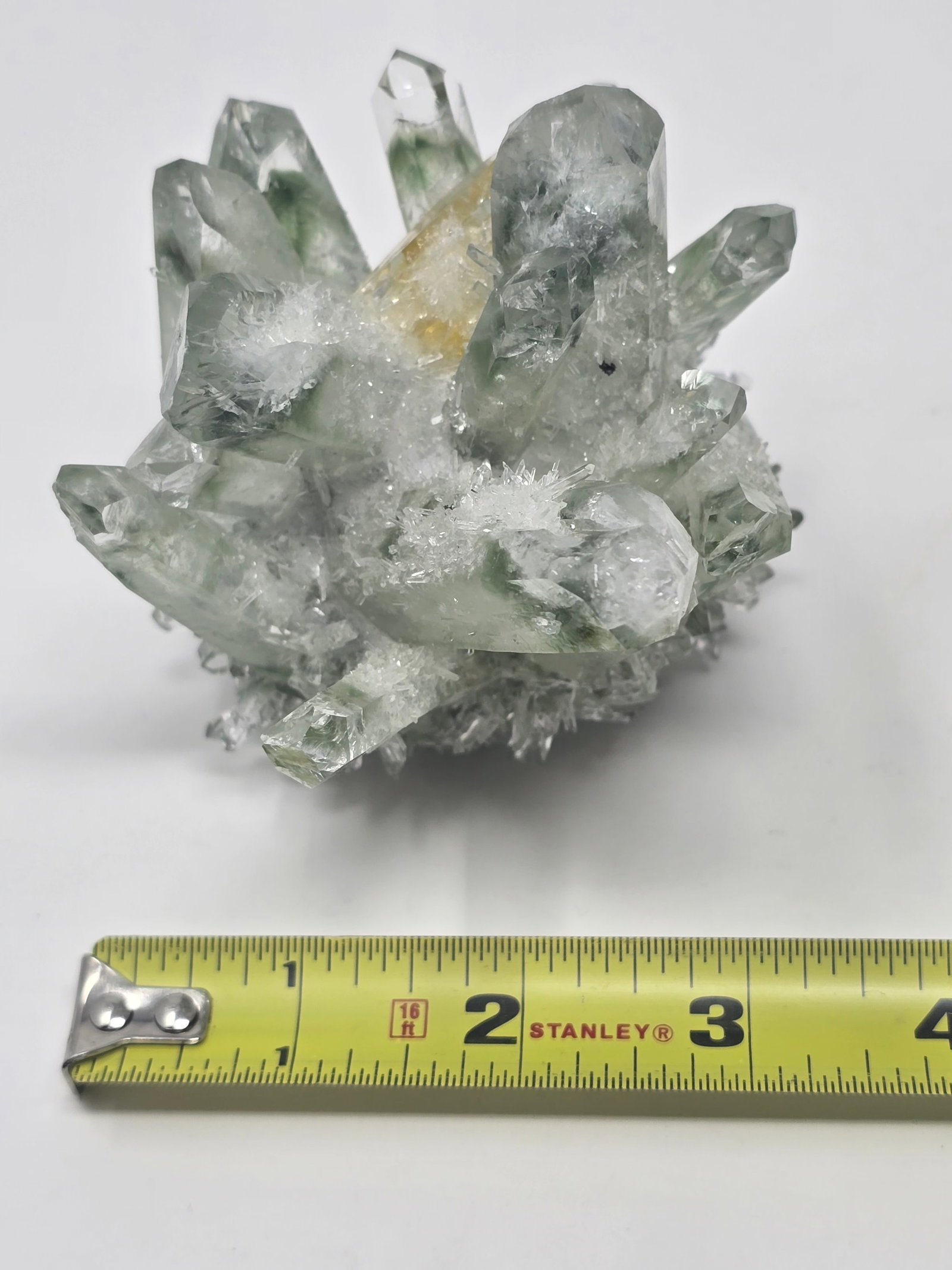 Beautiful Piece of Chromium Quartz Crystal with Embedded Citrine Crystal - 4