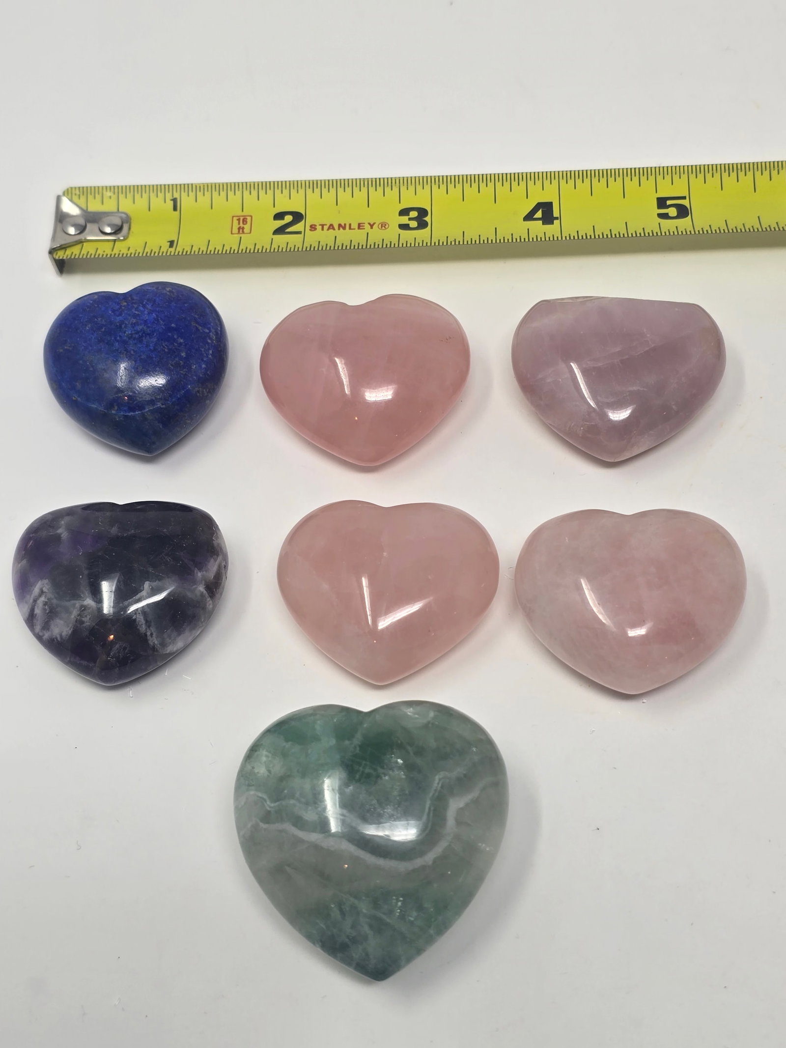Beautiful Collection of (7) Crystal Hearts - 2