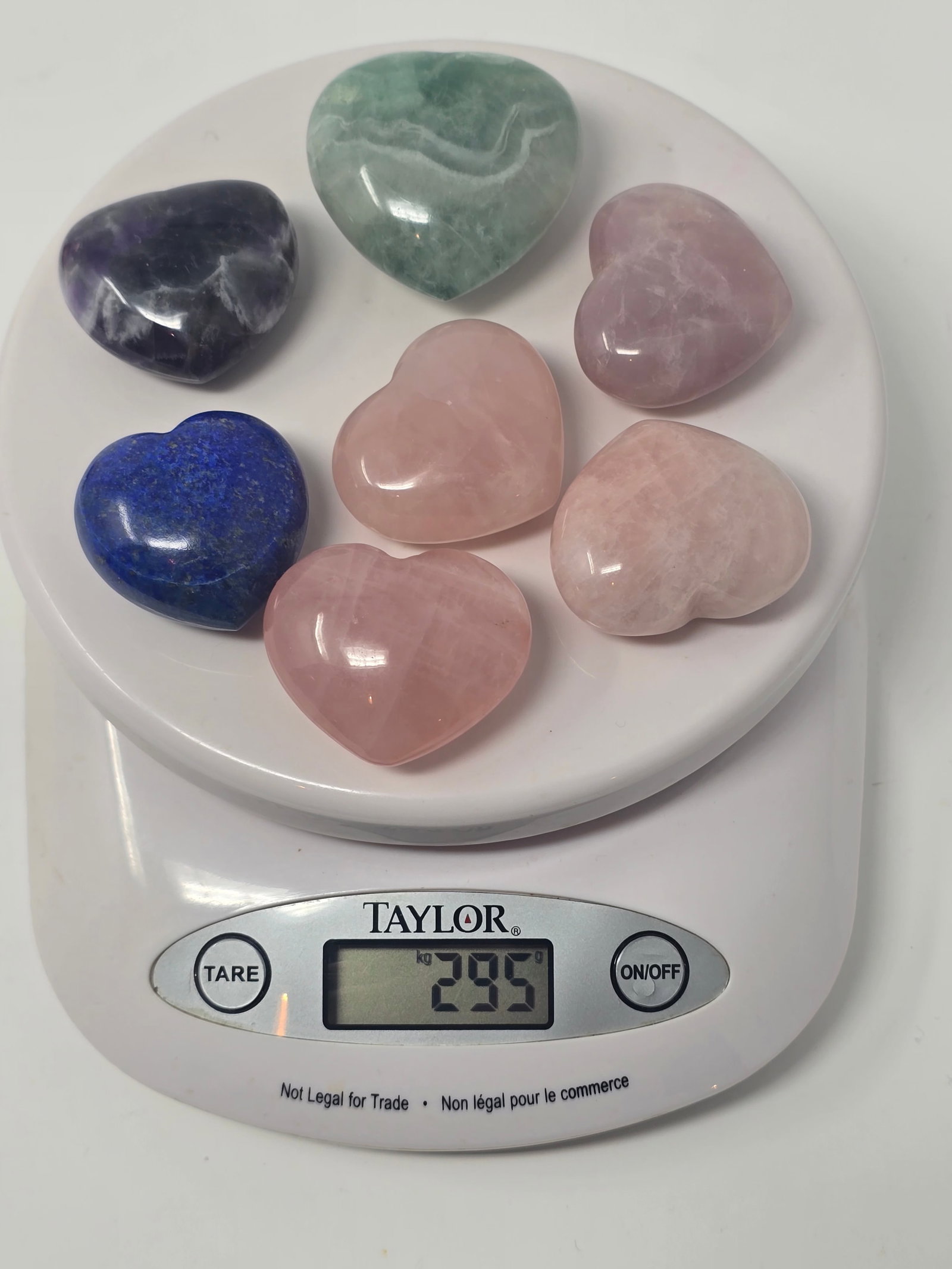 Beautiful Collection of (7) Crystal Hearts - 3