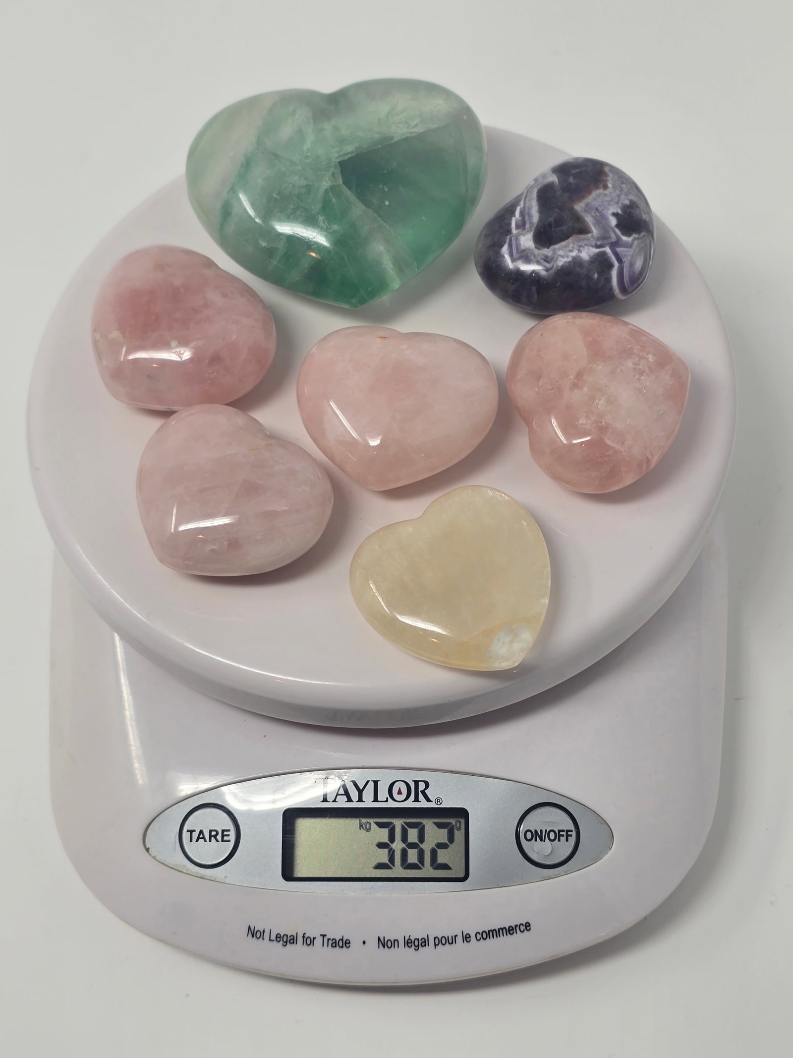 Beautiful Collection of (7) Crystal Hearts - 3
