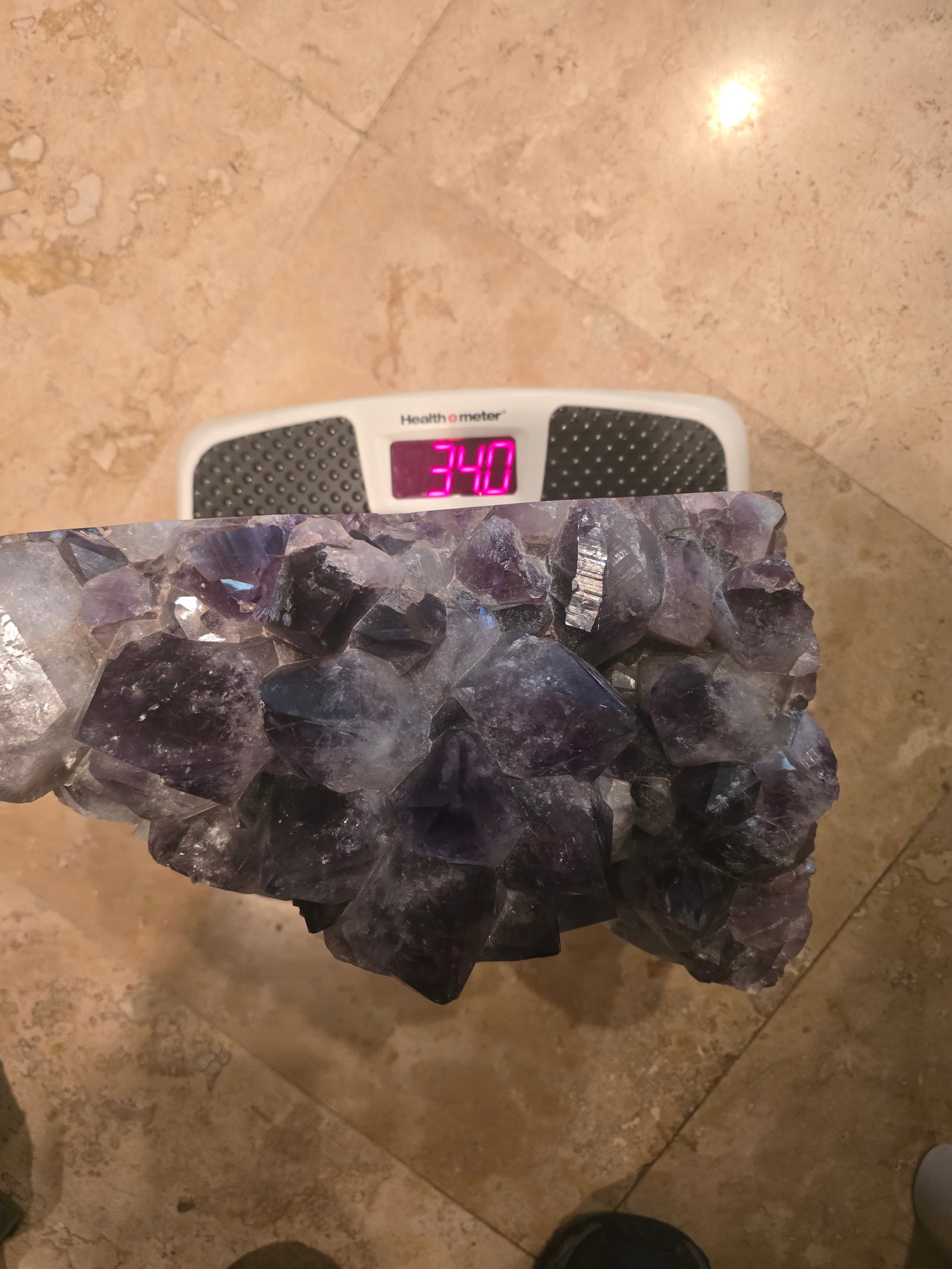 Beautiful Large Natural Amethyst Crystal Cluster - 13