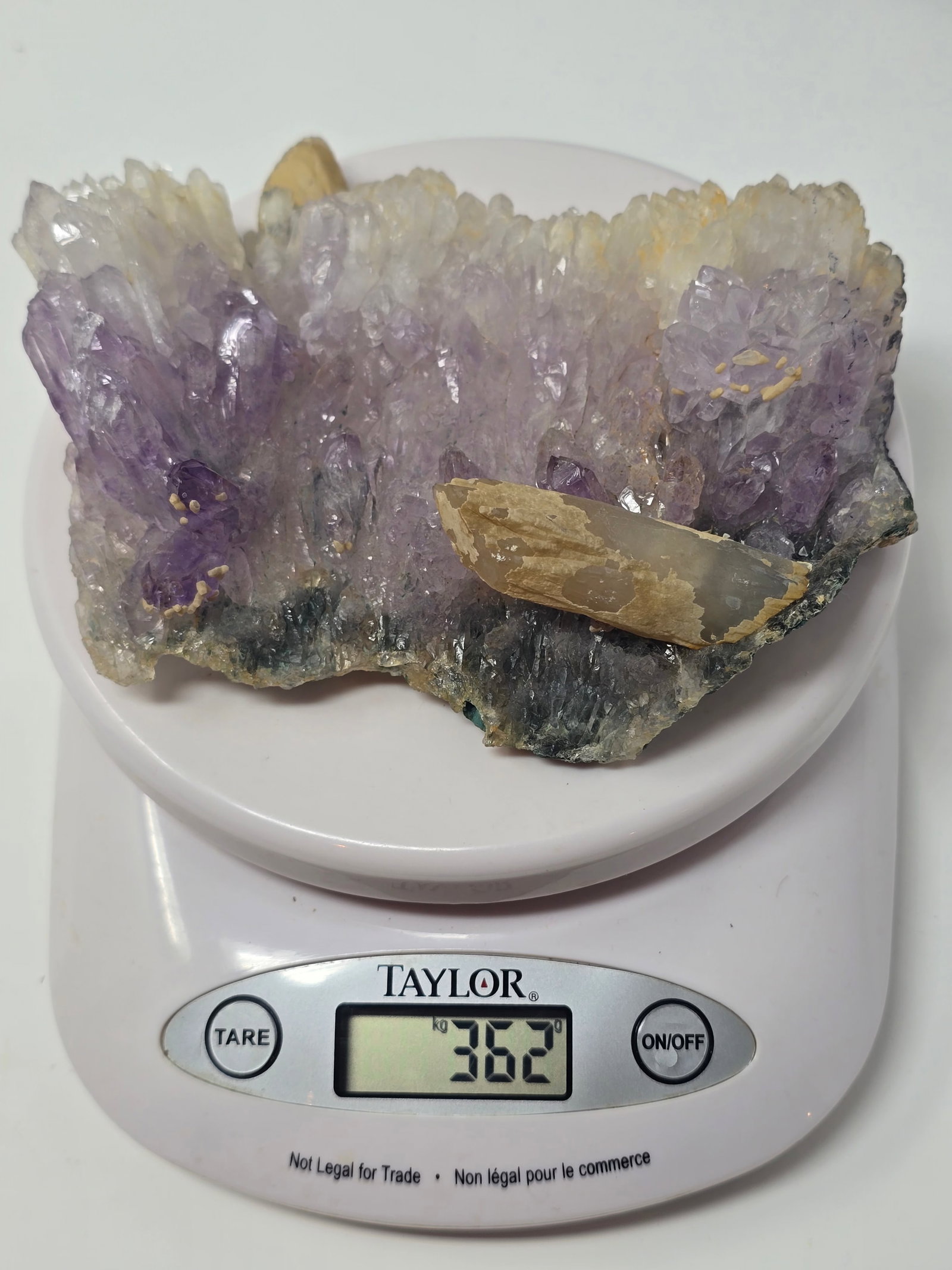 Mix Lot of Amethyst, Clear Quartz and Smokey Quartz Crystals - 5