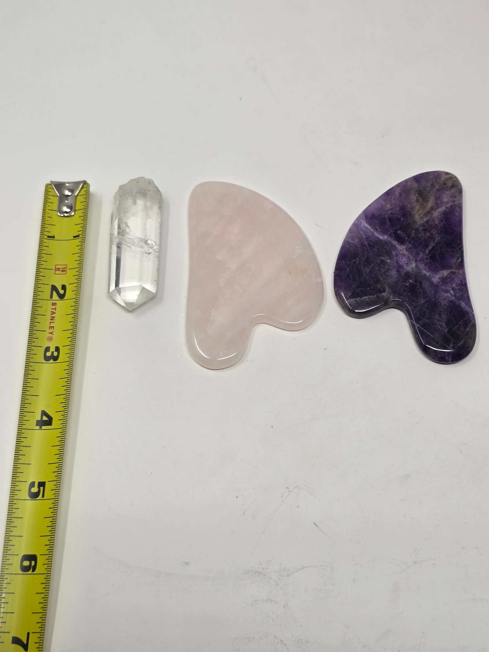 Mix Lot of Rose Quartz and Amethyst Decorative Crystals & (9) Clear Quartz Crystal Ornaments - 2