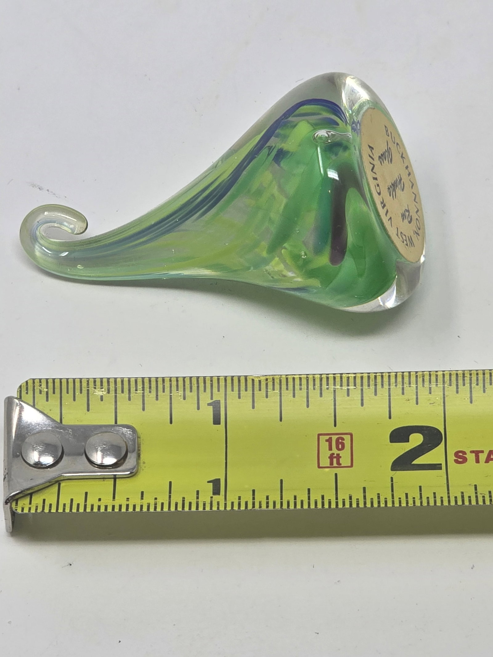 Small "Ron Hinkle" Art Glass Paperweight - 4