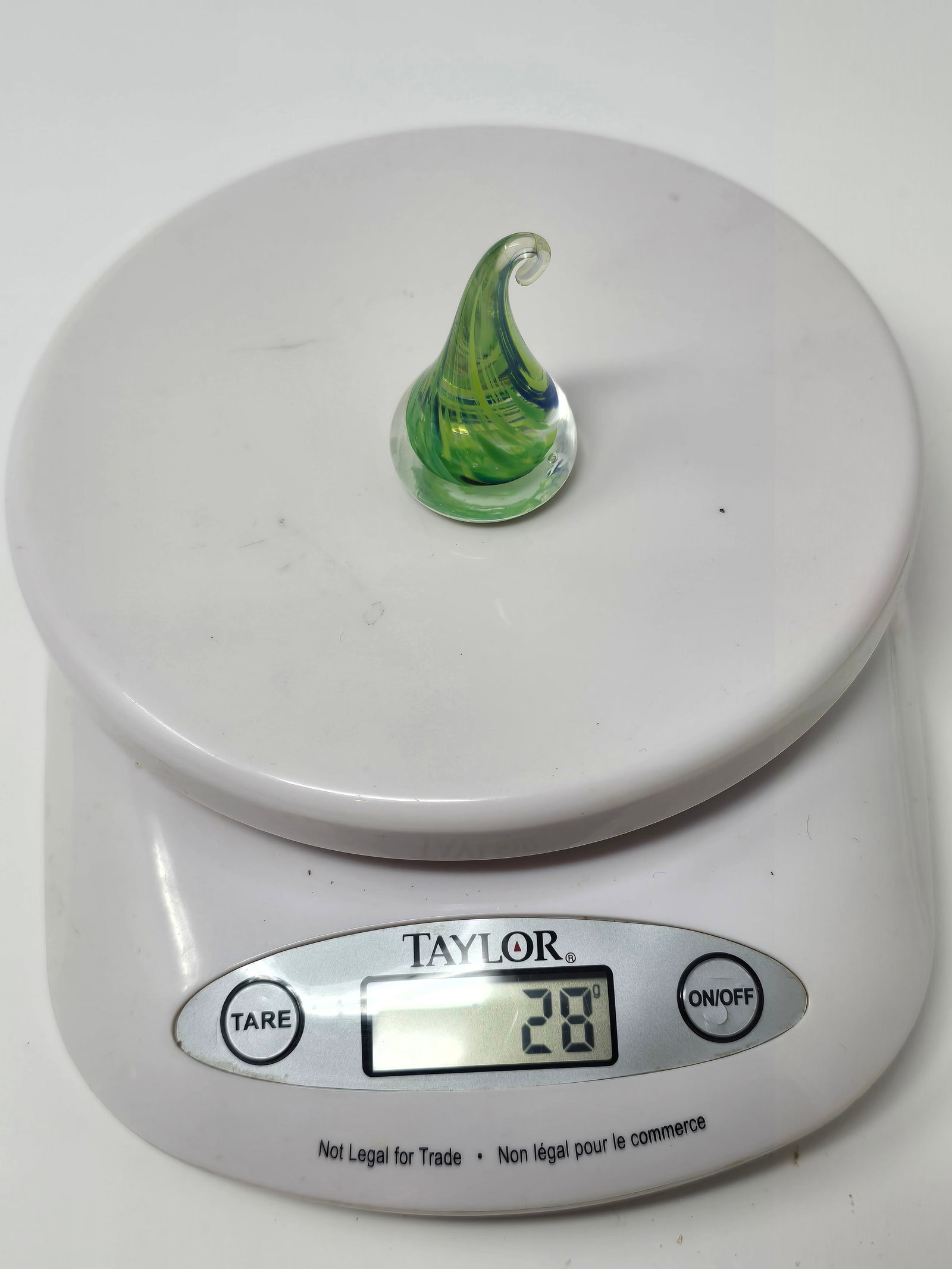 Small "Ron Hinkle" Art Glass Paperweight - 5
