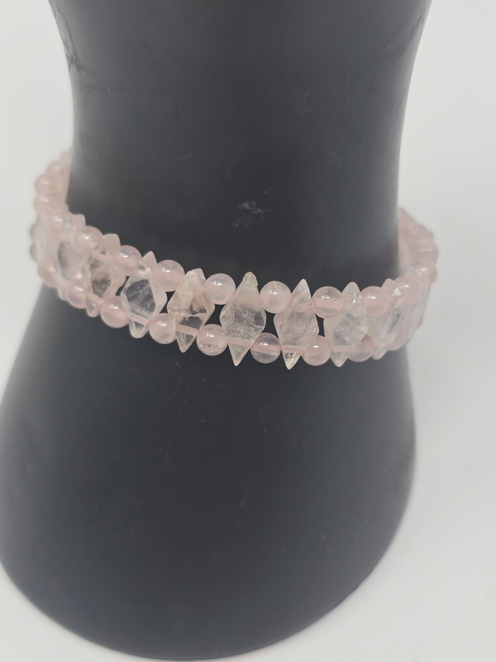Rose Quartz Quartz Bracelet ("Heart Stone" & "Love Stone") - 2
