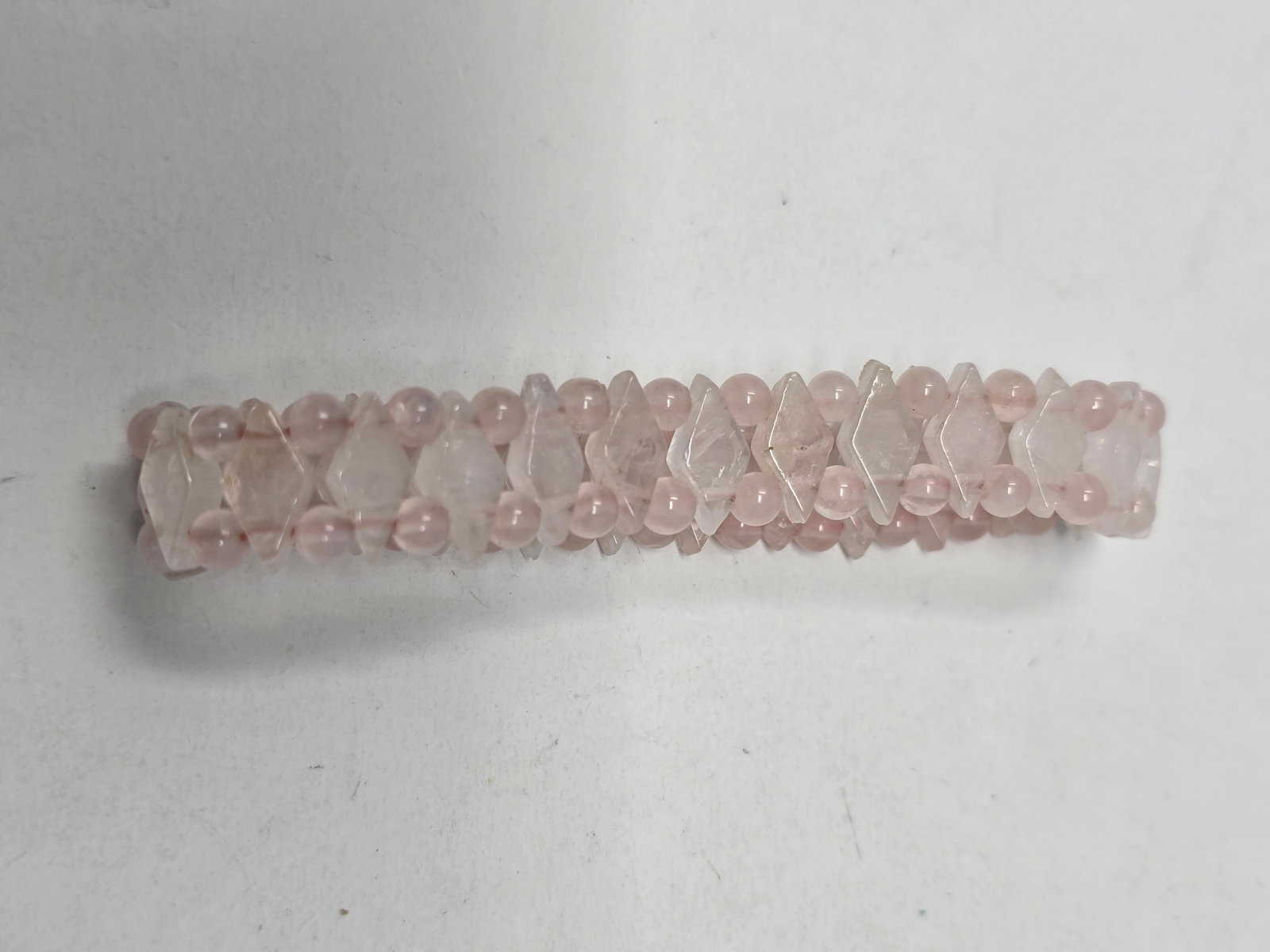 Rose Quartz Quartz Bracelet ("Heart Stone" & "Love Stone") - 4