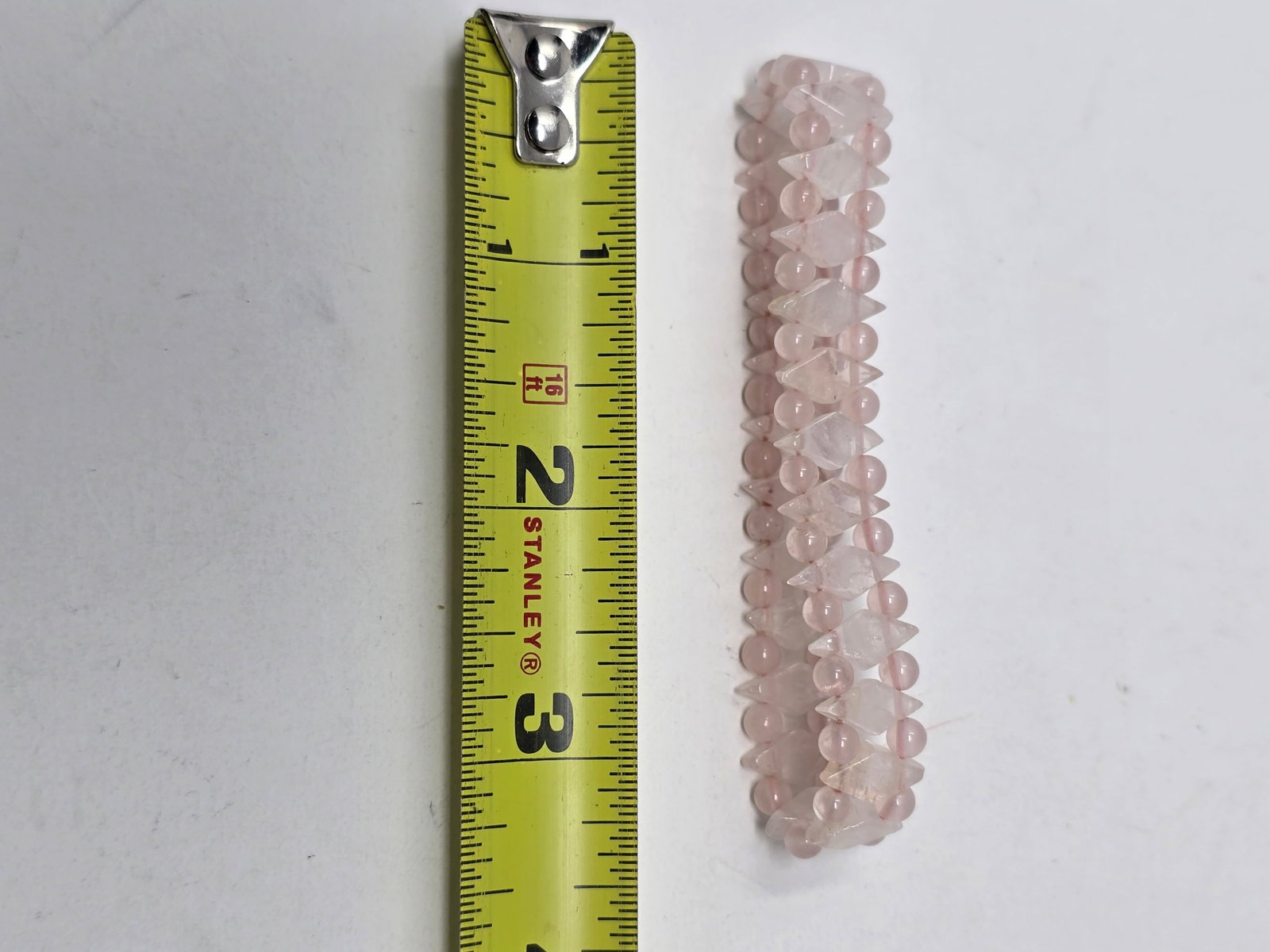 Rose Quartz Quartz Bracelet ("Heart Stone" & "Love Stone") - 5