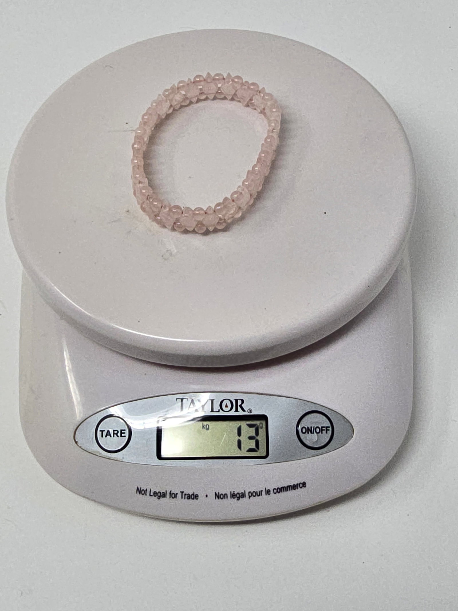 Rose Quartz Quartz Bracelet ("Heart Stone" & "Love Stone") - 6