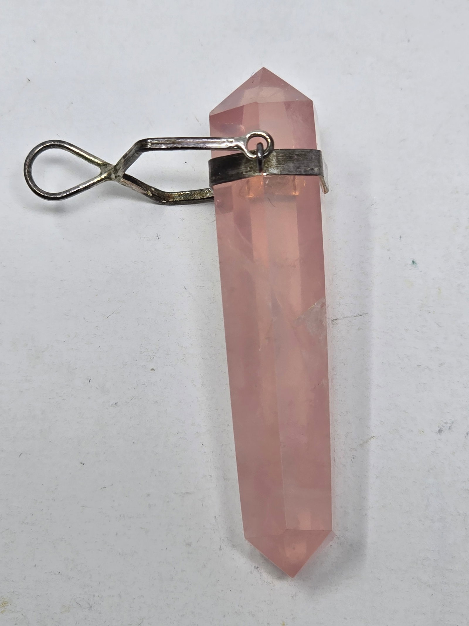 Rose Quartz Crystal Pendant - 2