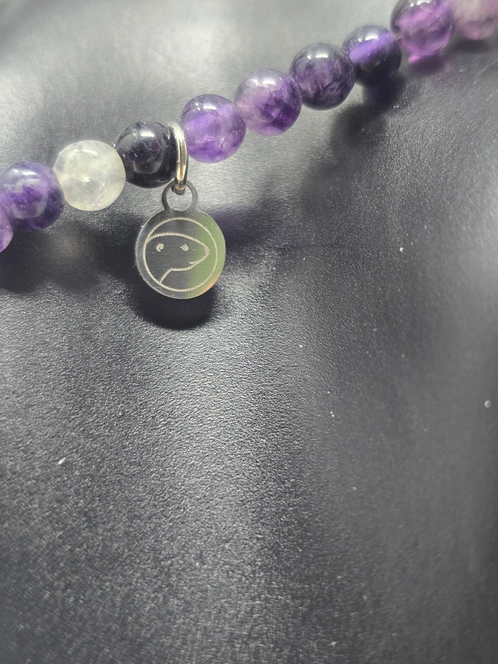 Amethyst Crystal Bracelet (aka "Purple Fluorite") - 5