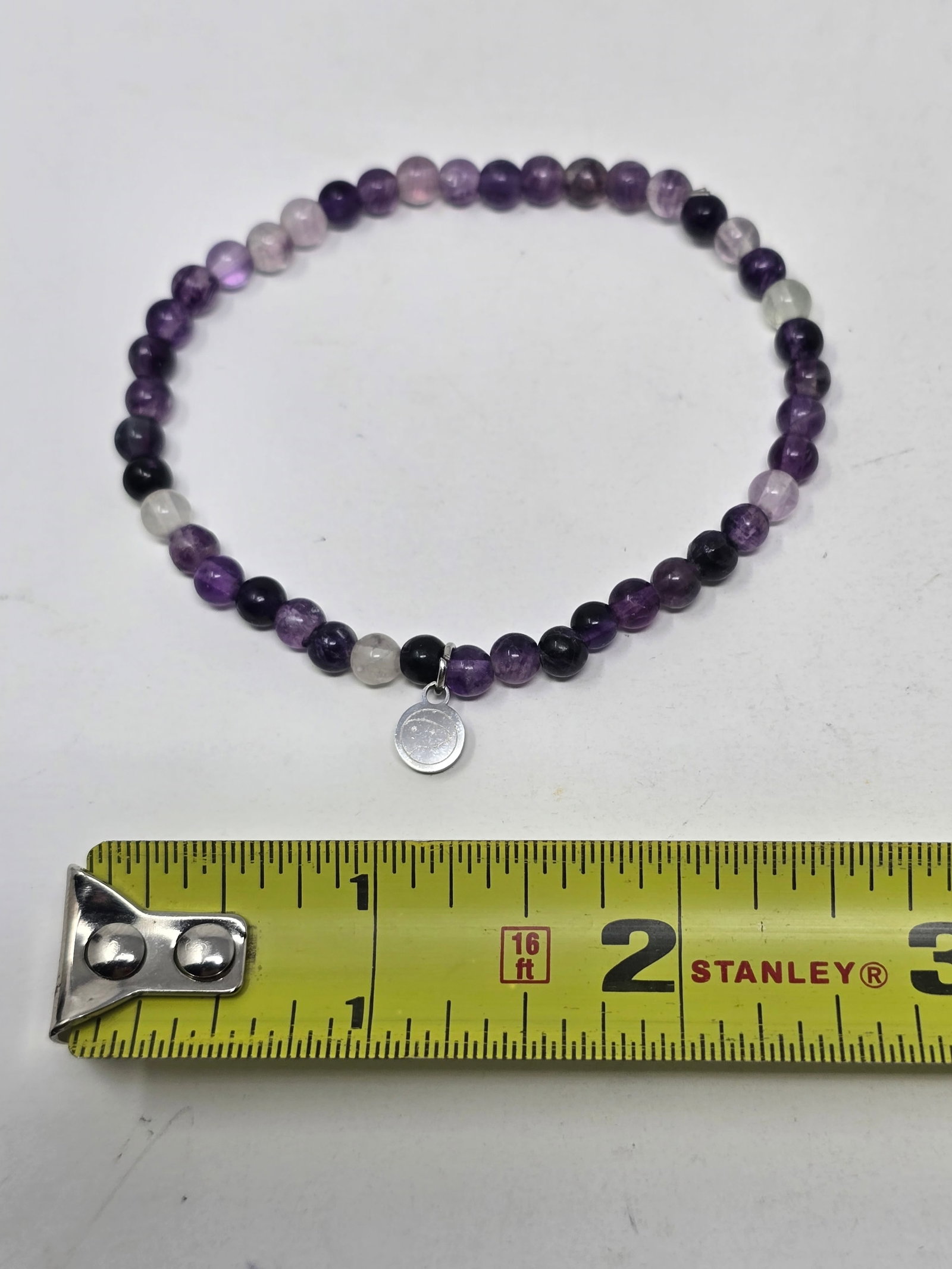 Amethyst Crystal Bracelet (aka "Purple Fluorite") - 6