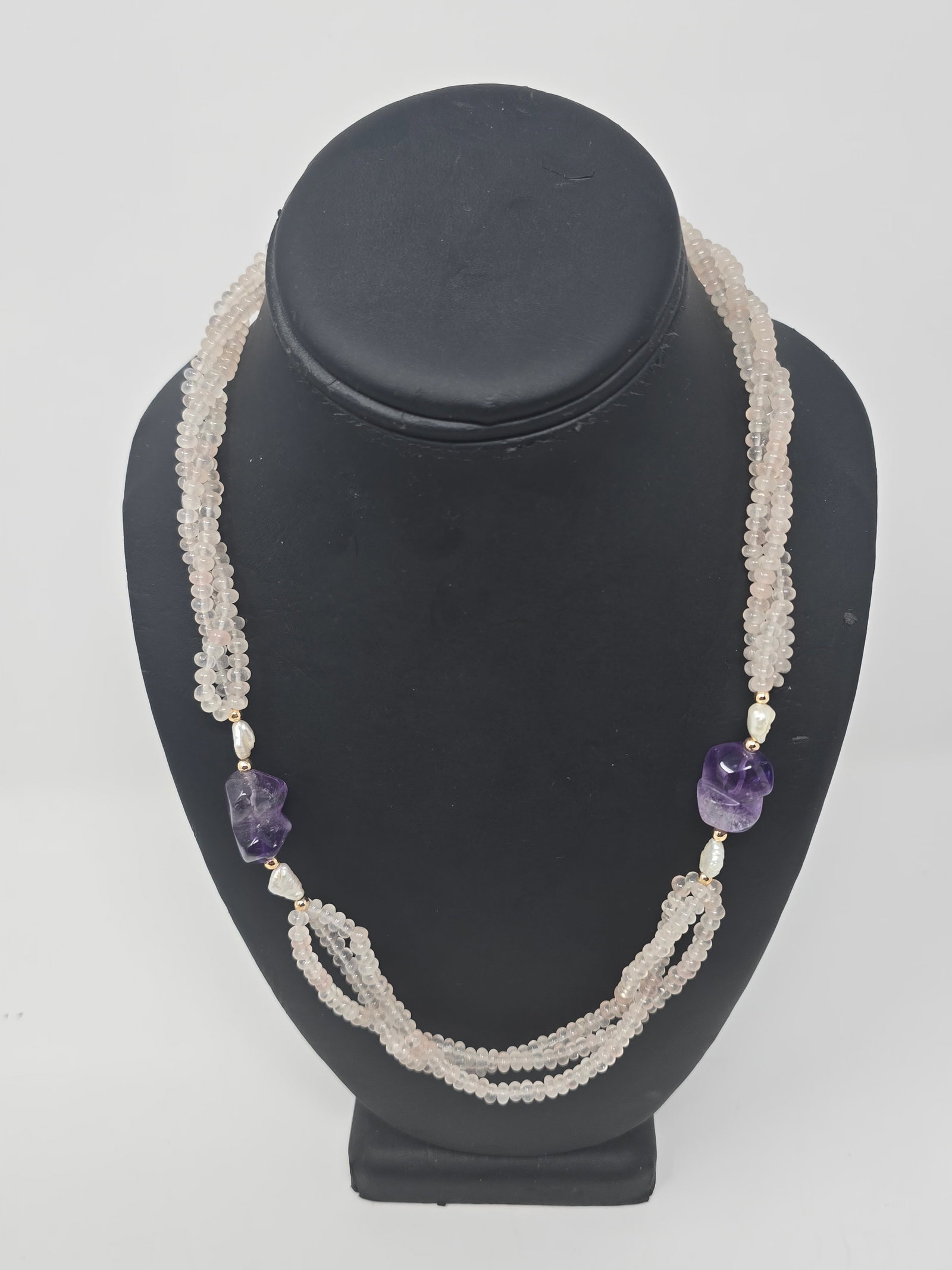 Lot of (3) Beautiful Crystal and Beaded Necklaces - 2