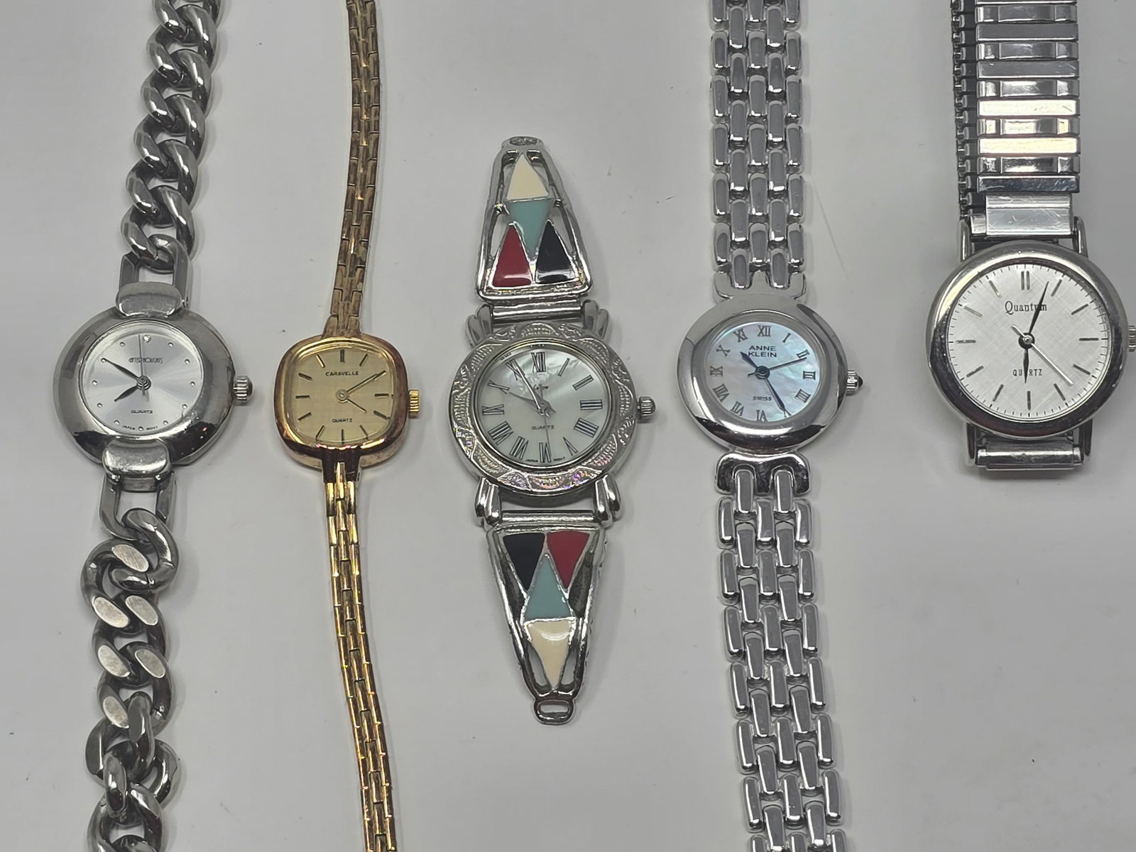 Lot of (6) Vintage Watches, a Watch Band & a Trinket Holder - 3