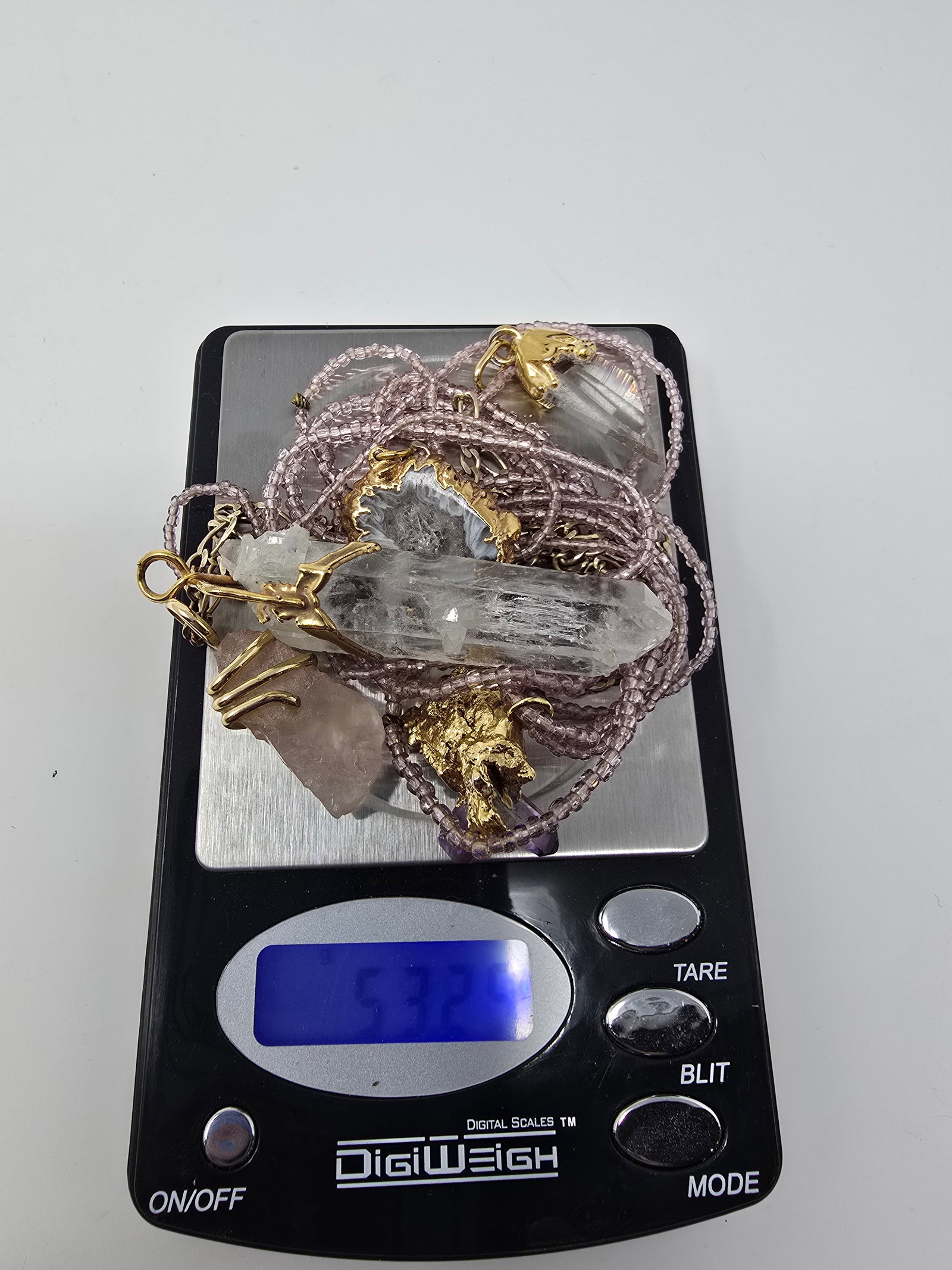 Lot of (3) Crystal Charm Necklaces & Crystal Charms - 6