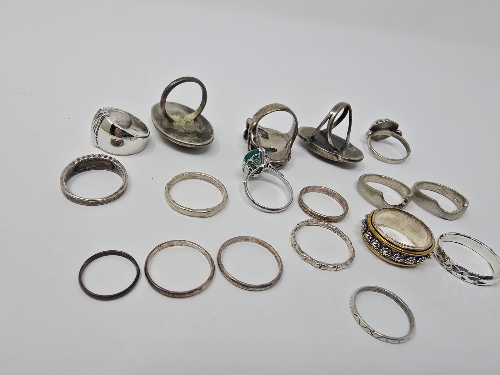 Large Mixed Lot of (18) Rings - 3