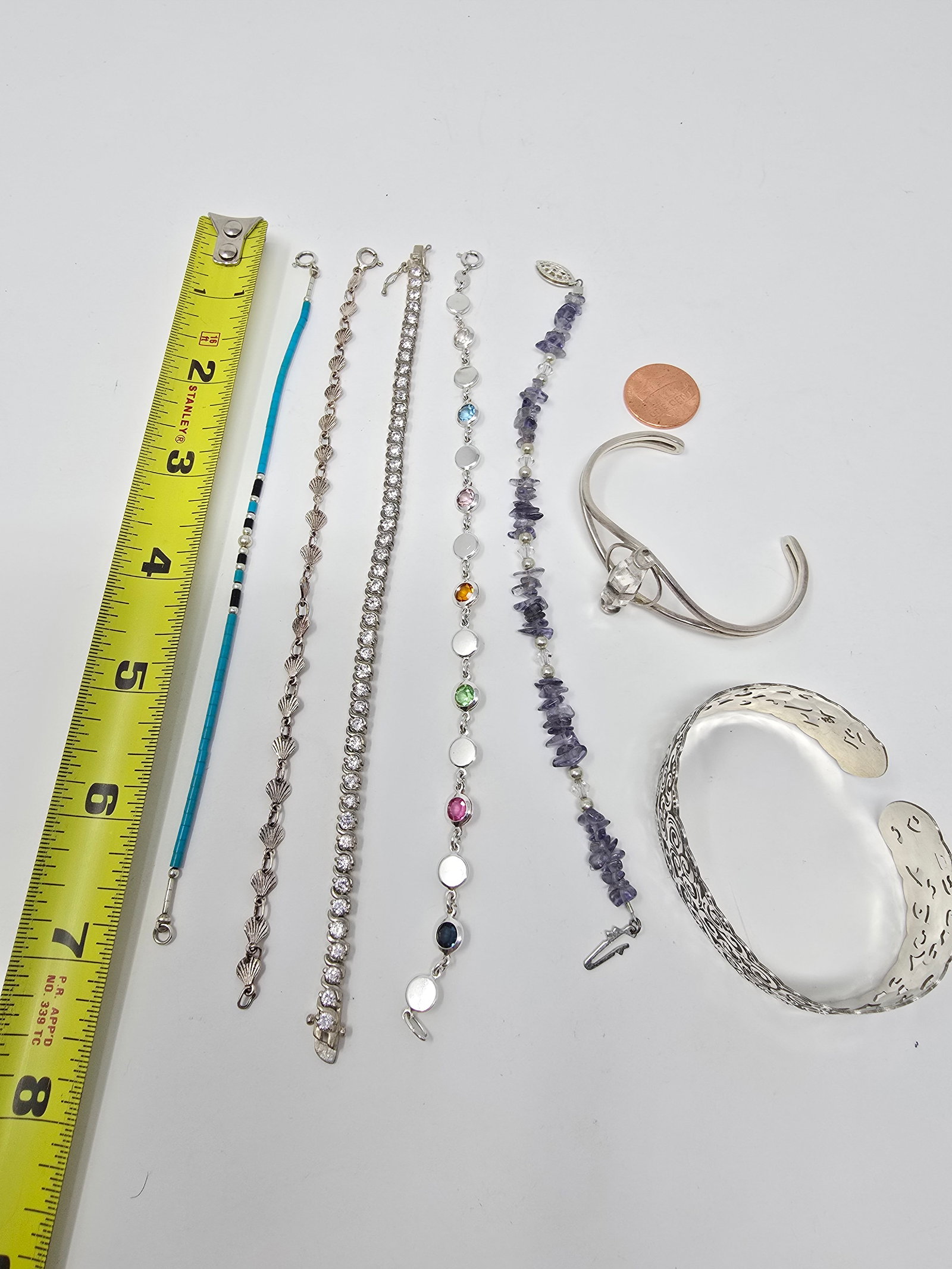 Mixed Lot of (7) 925 Sterling Silver Bracelets - 3
