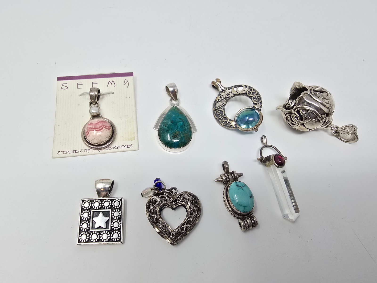 Mixed Lot of (8) 925 Sterling Silver Pendants - 2