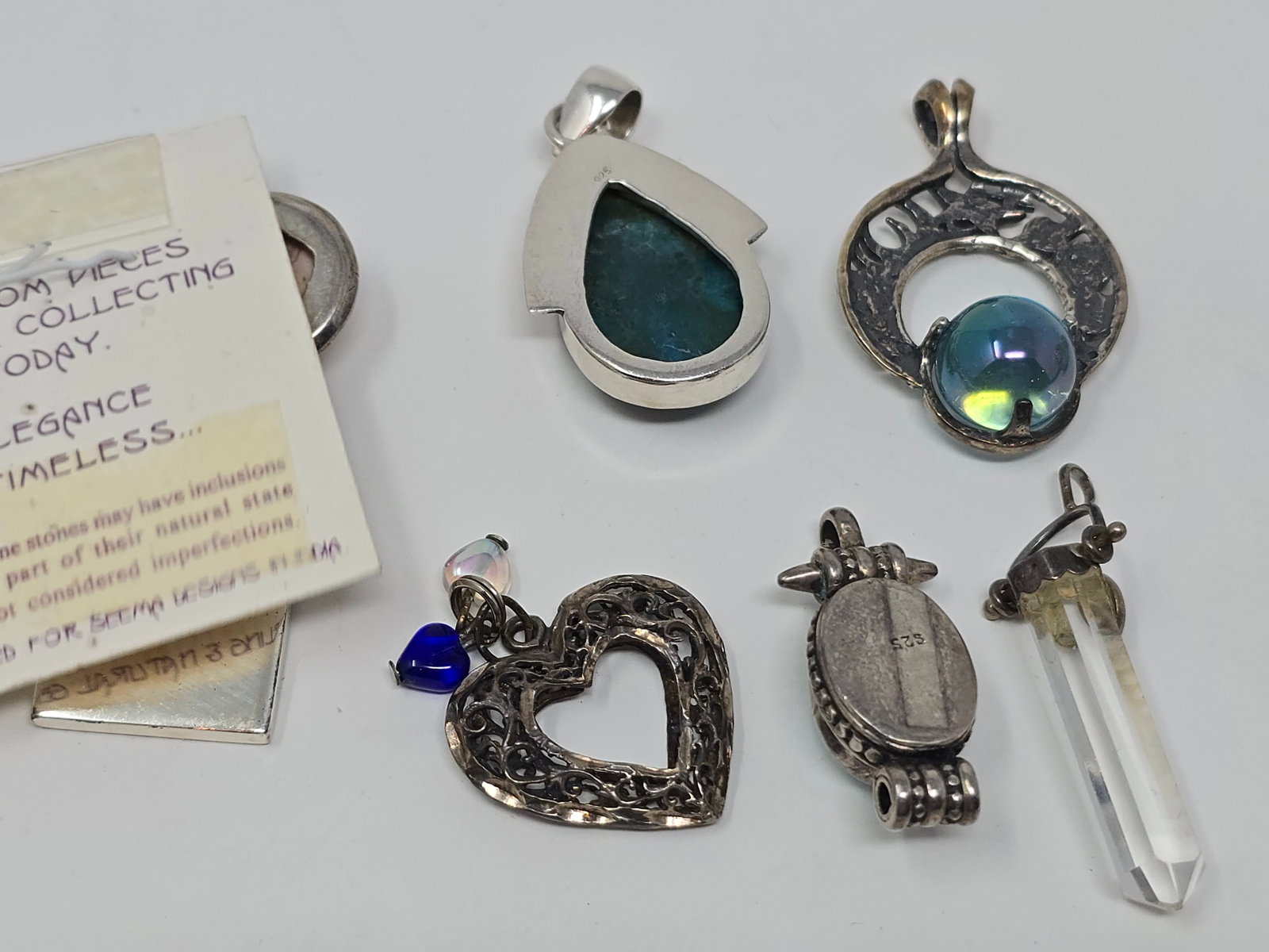 Mixed Lot of (8) 925 Sterling Silver Pendants - 4