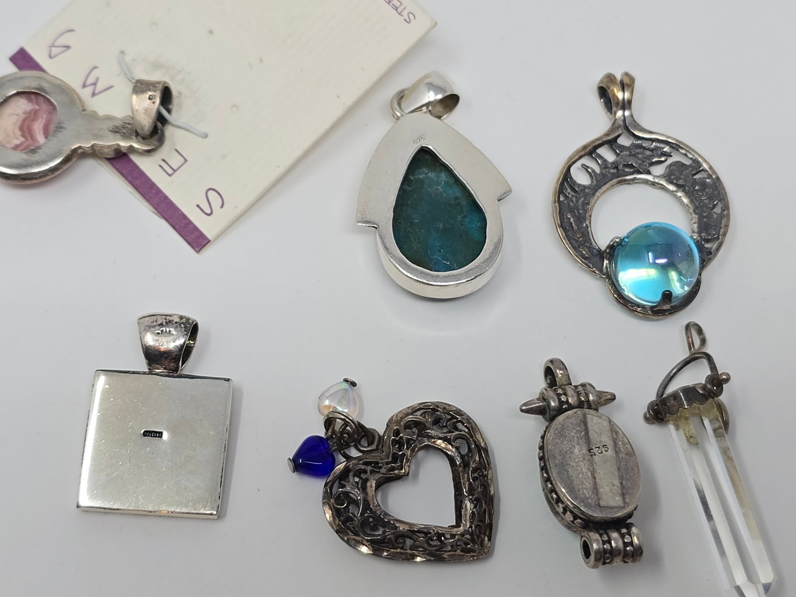 Mixed Lot of (8) 925 Sterling Silver Pendants - 5