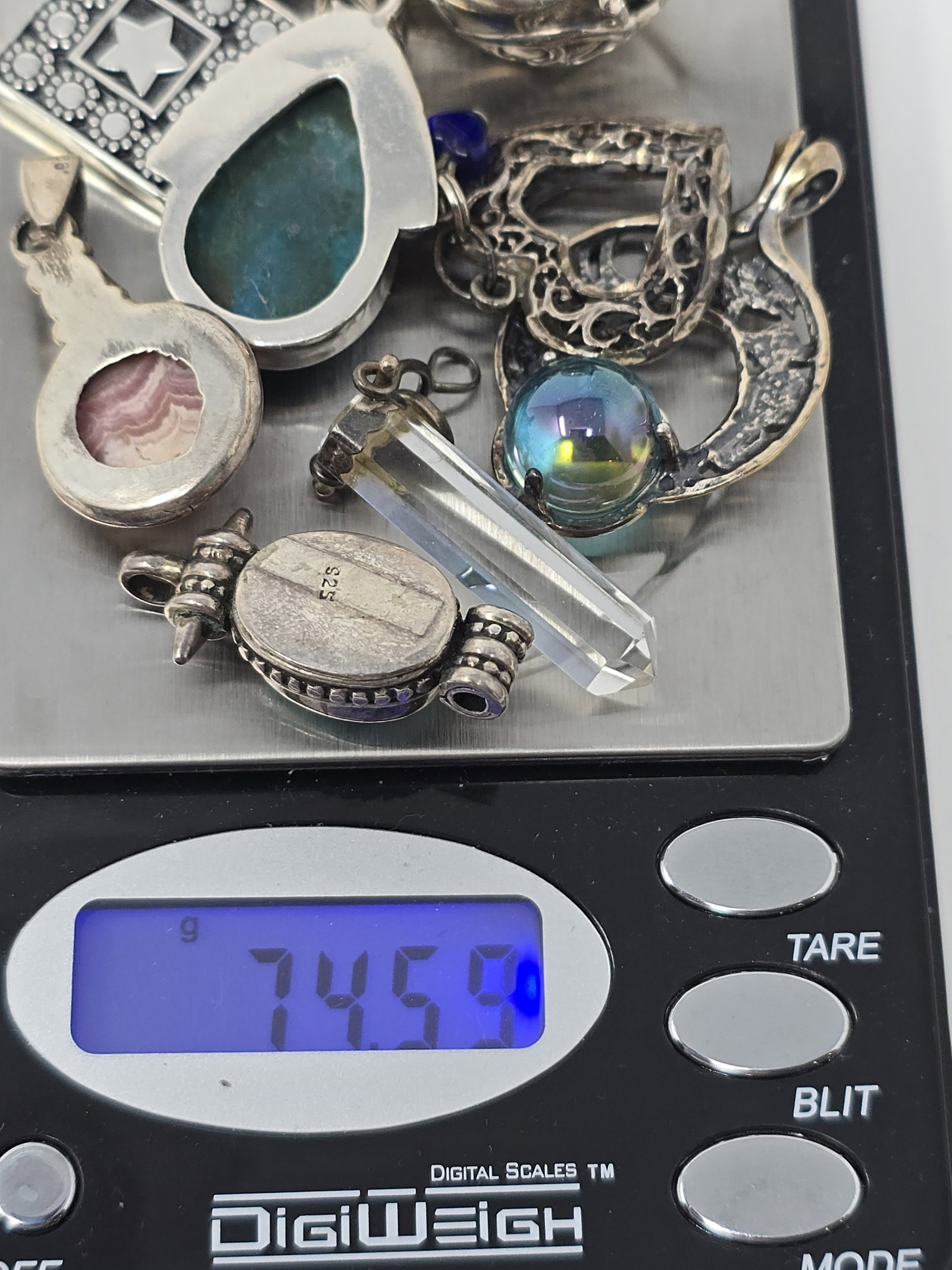 Mixed Lot of (8) 925 Sterling Silver Pendants - 6