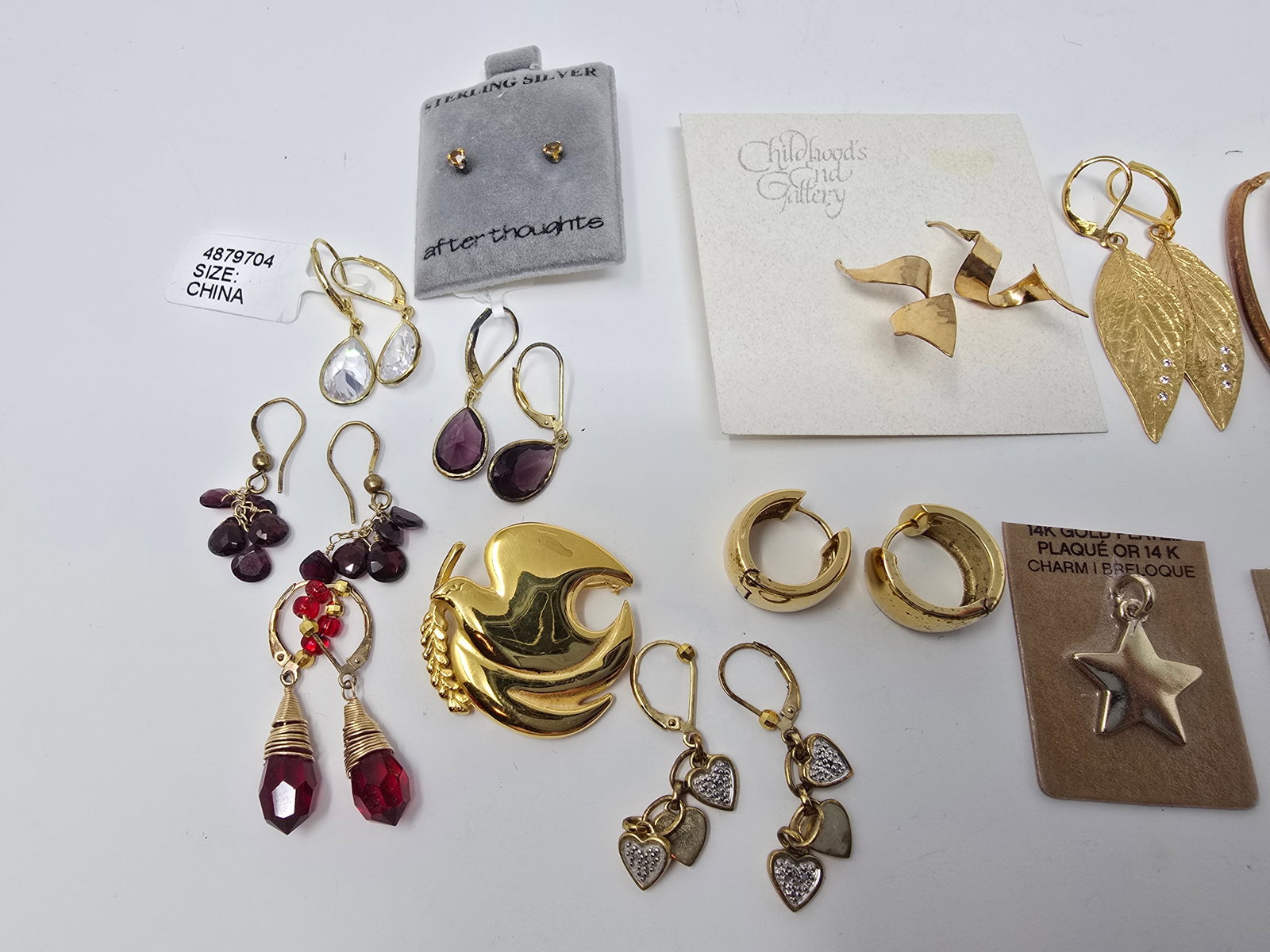 Mixed Lot of Sterling Silver & Gold Plated Jewelry - 3