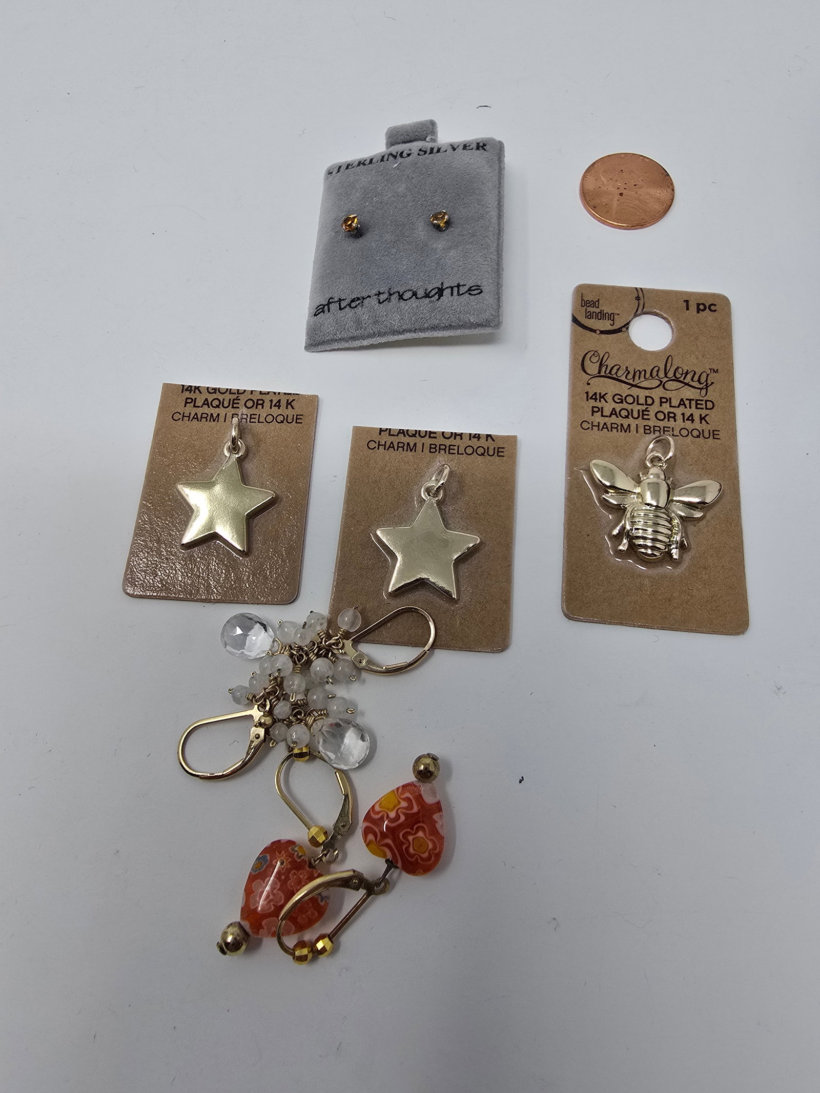 Mixed Lot of Sterling Silver & Gold Plated Jewelry - 7