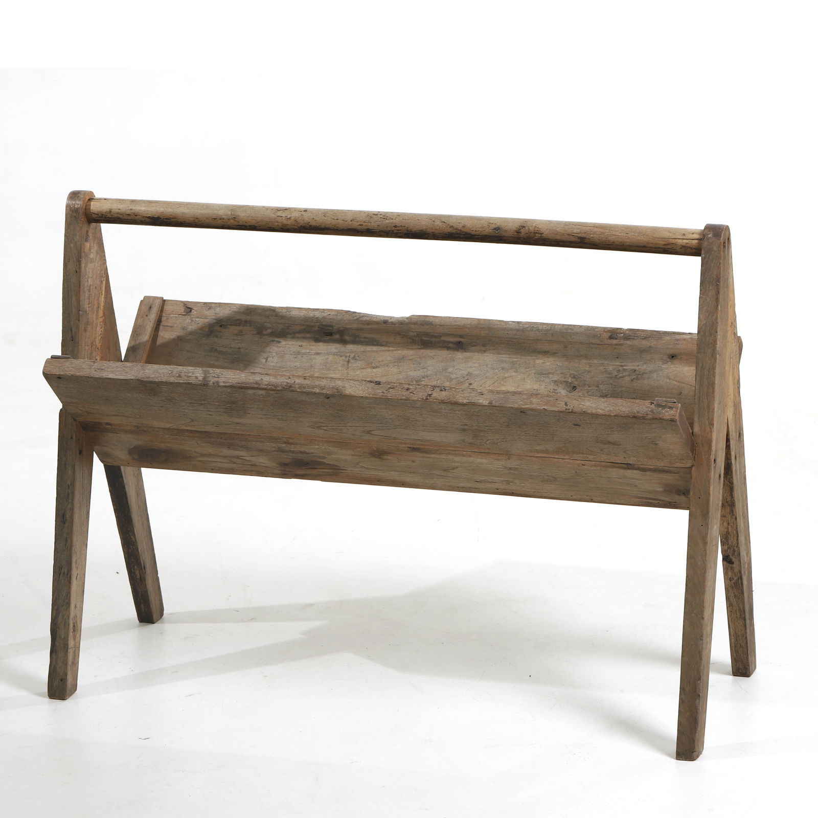 PJ-R-07-A BOOKSHELF BY PIERRE JEANNERET (INDIA, 1955–1956): Dimensions Length: 36 5/8 in. (93 cm); Height: 27 1/8 in. (69 cm); Width: 15 3/8 in. (39 cm) Description A rare PJ-R-07-A bookshelf designed by Pierre Jeanneret for the Chandigarh administrative