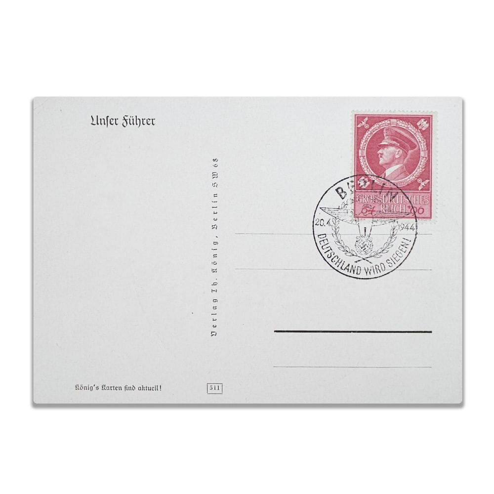 ADOLF HITLER SIGNED POSTCARD - 2