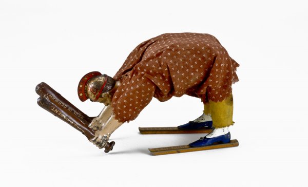 Lehmann Tin Mechanical Acrobat Wind-up Toy: Marked with patent dates of 1903 and 1907. Works well.