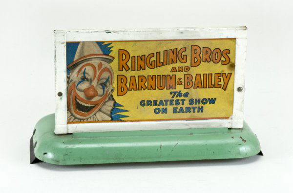 American Flyer Ringling Bros. Circus Light: American Flyer A.C. Gilbert Co., New Haven, Conn. decal