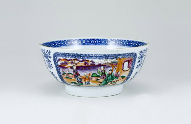 Ancient Chinese Bowl: Top diameter 7 3/4", base diameter 4 1/8". From a collection of Chinese Sung, Tang and Han Dynasty pottery, all originating from the construction site of the Three Gorges Dam in China.